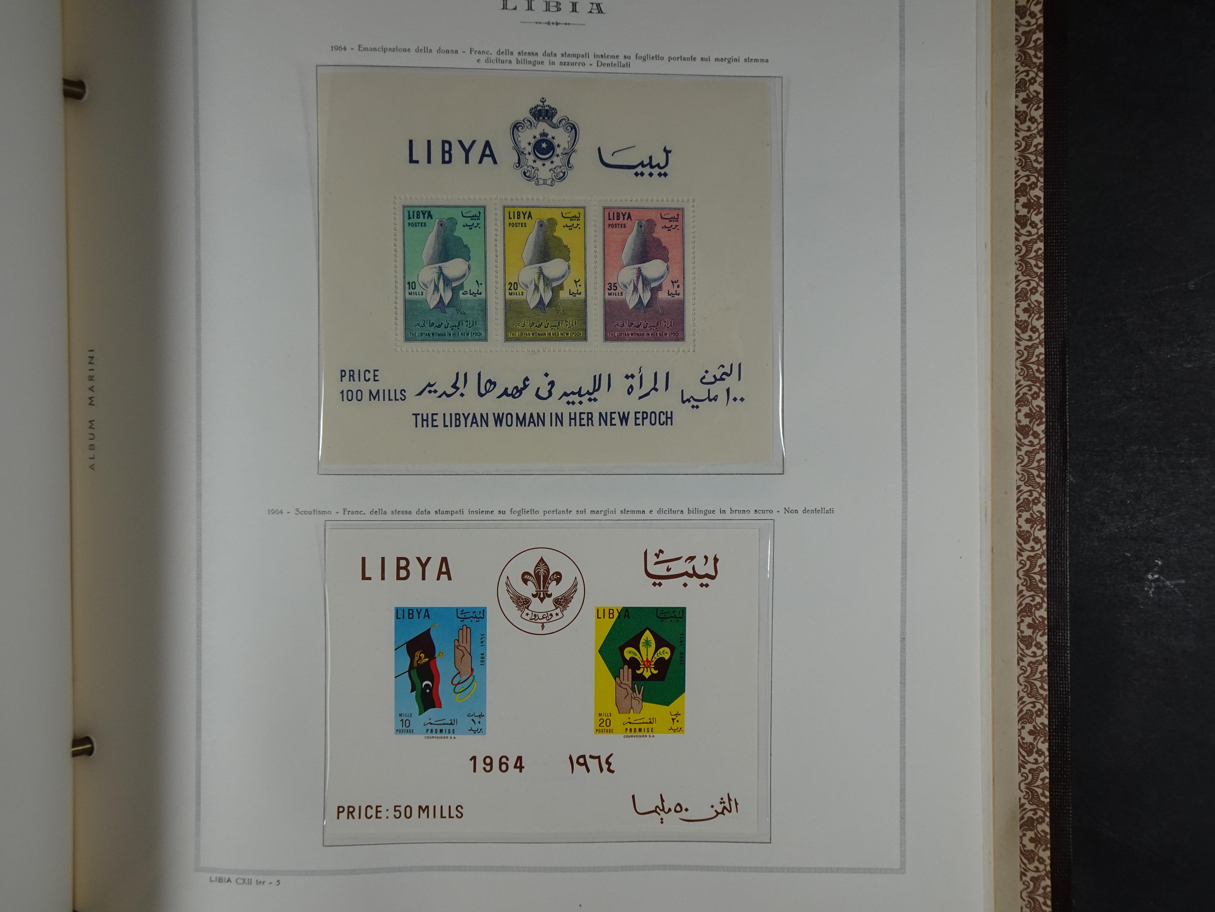 Bijna compleet verzameling Libië en Somalië vrijwel geheel postfris waar onder betere series erg schaars materiaal.  51