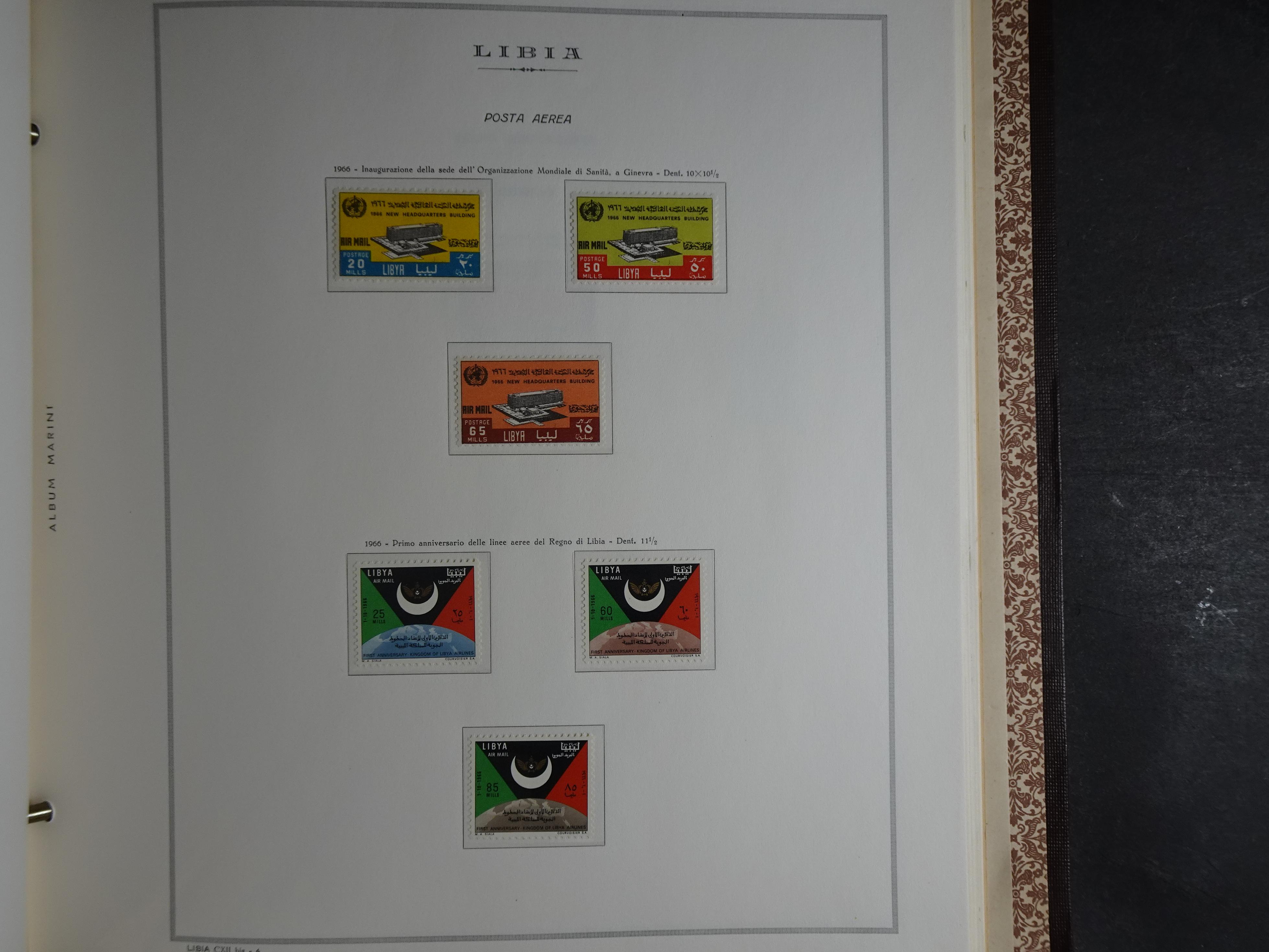 Bijna compleet verzameling Libië en Somalië vrijwel geheel postfris waar onder betere series erg schaars materiaal.  64