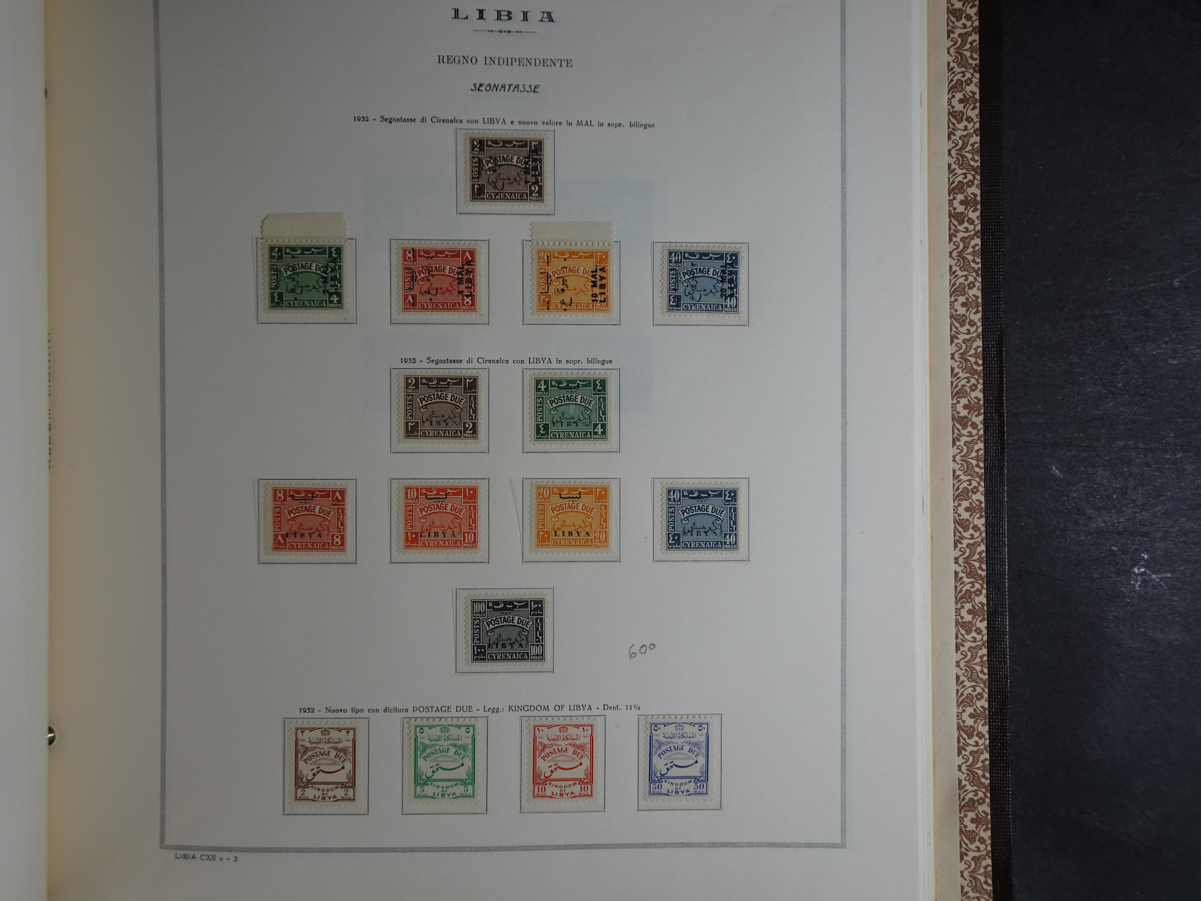 Bijna compleet verzameling Libië en Somalië vrijwel geheel postfris waar onder betere series erg schaars materiaal.  66