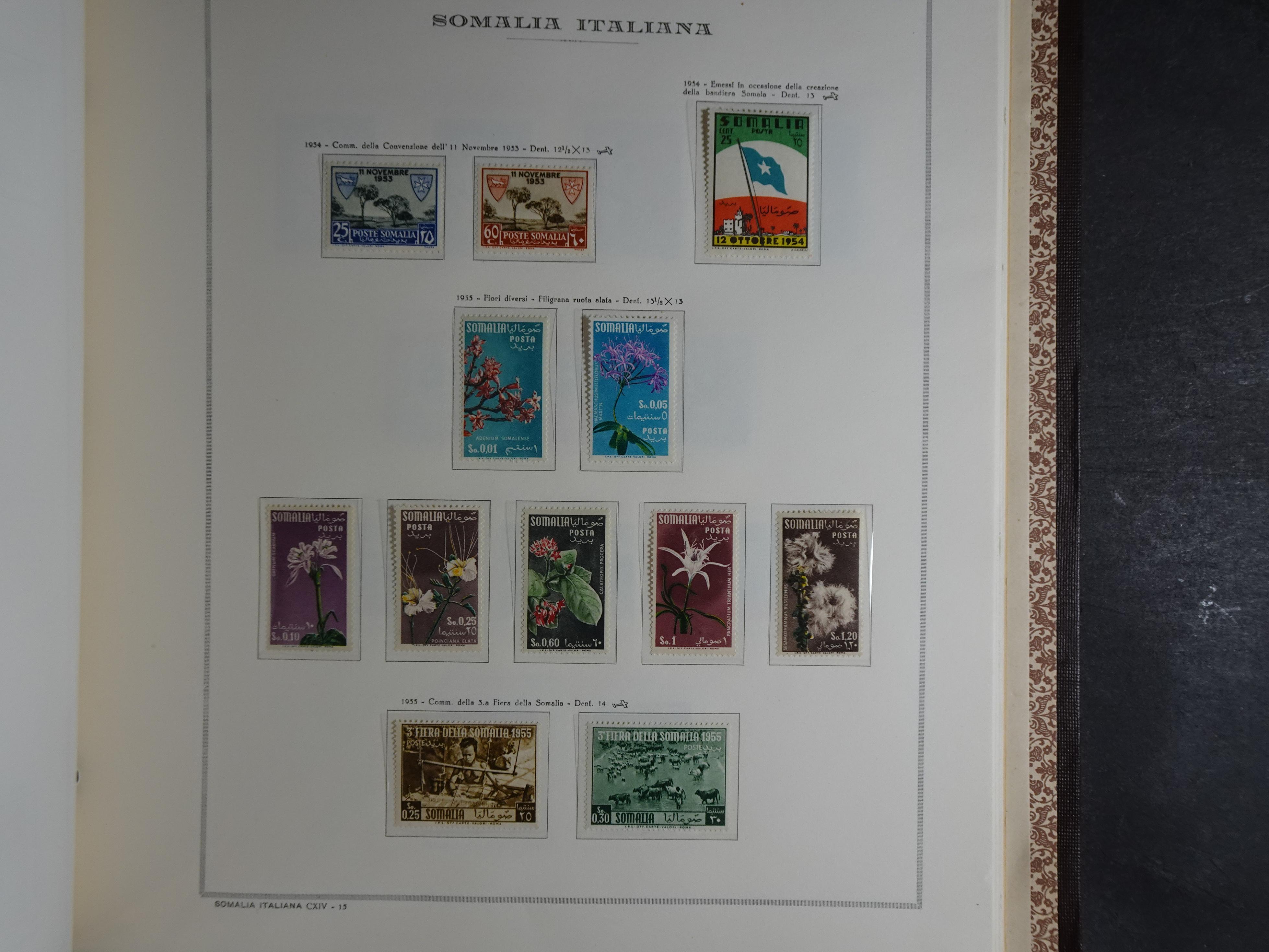 Bijna compleet verzameling Libië en Somalië vrijwel geheel postfris waar onder betere series erg schaars materiaal.  70