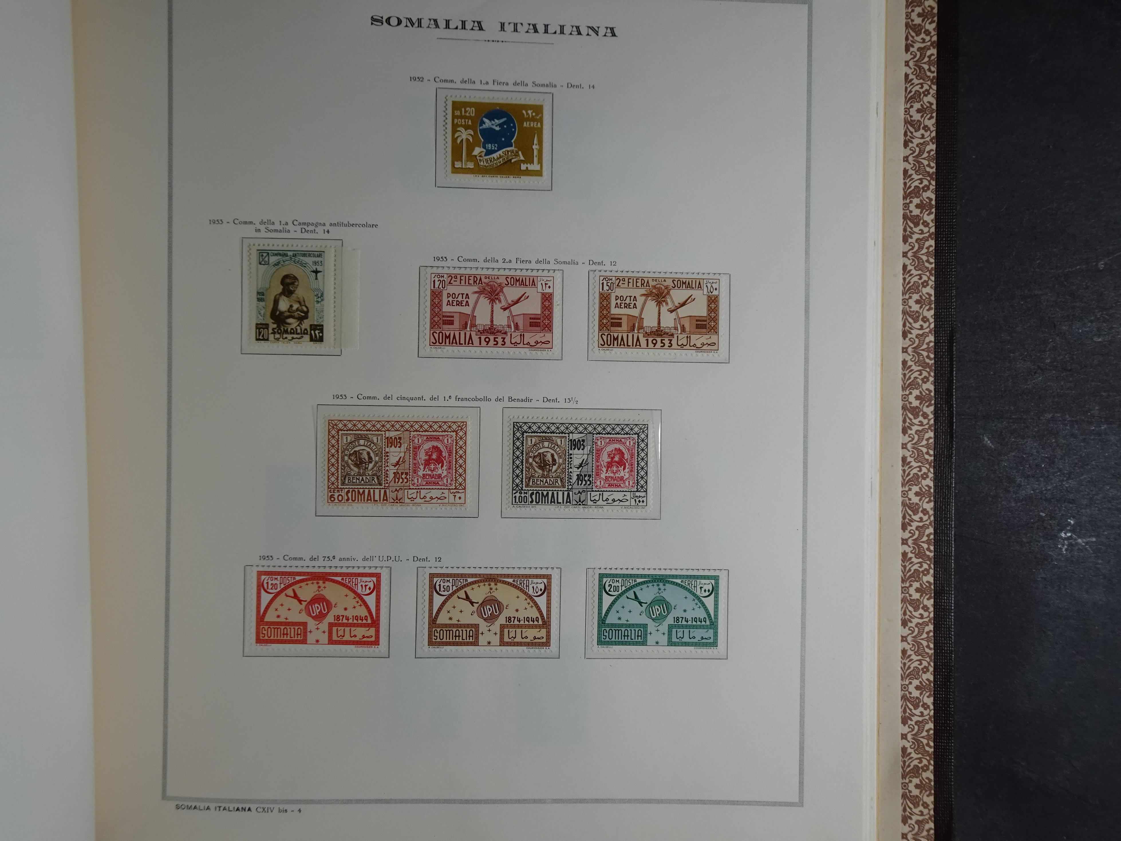 Bijna compleet verzameling Libië en Somalië vrijwel geheel postfris waar onder betere series erg schaars materiaal.  76