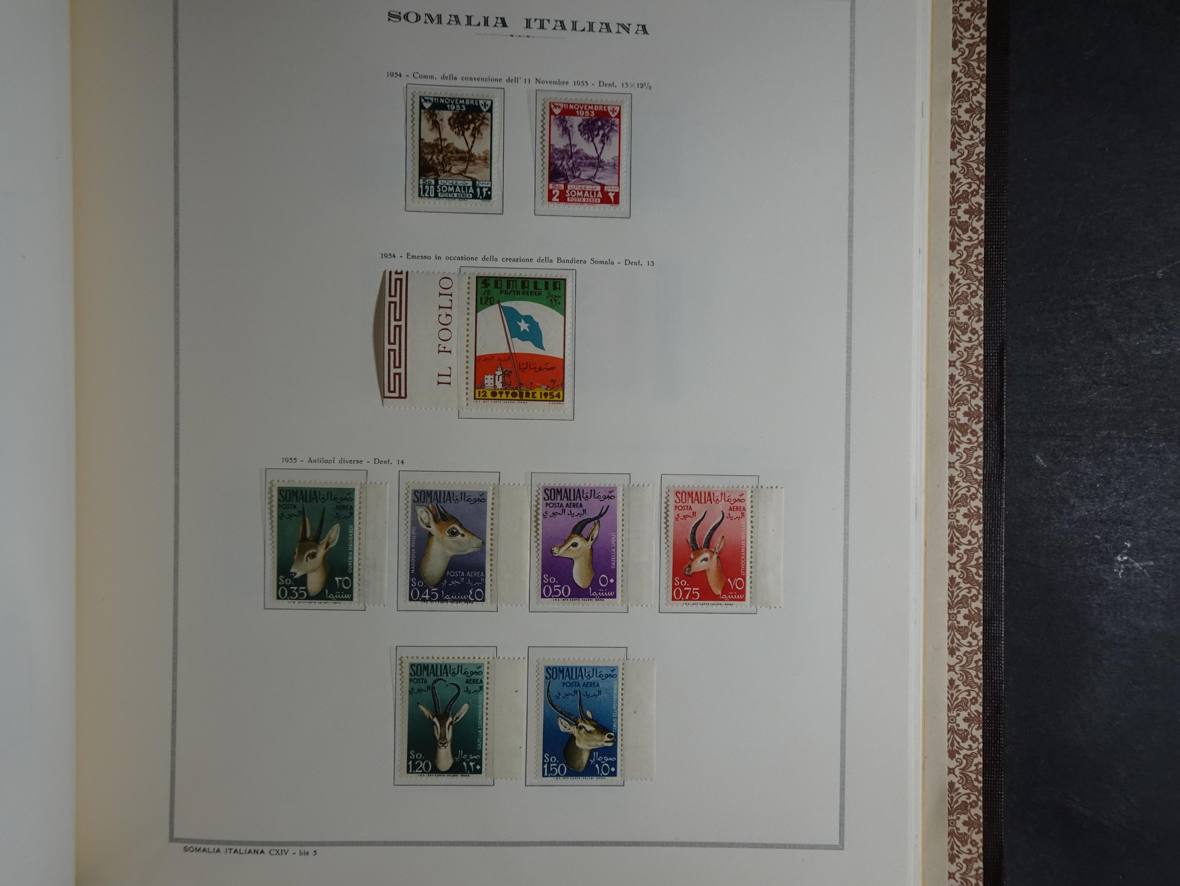 Bijna compleet verzameling Libië en Somalië vrijwel geheel postfris waar onder betere series erg schaars materiaal.  77