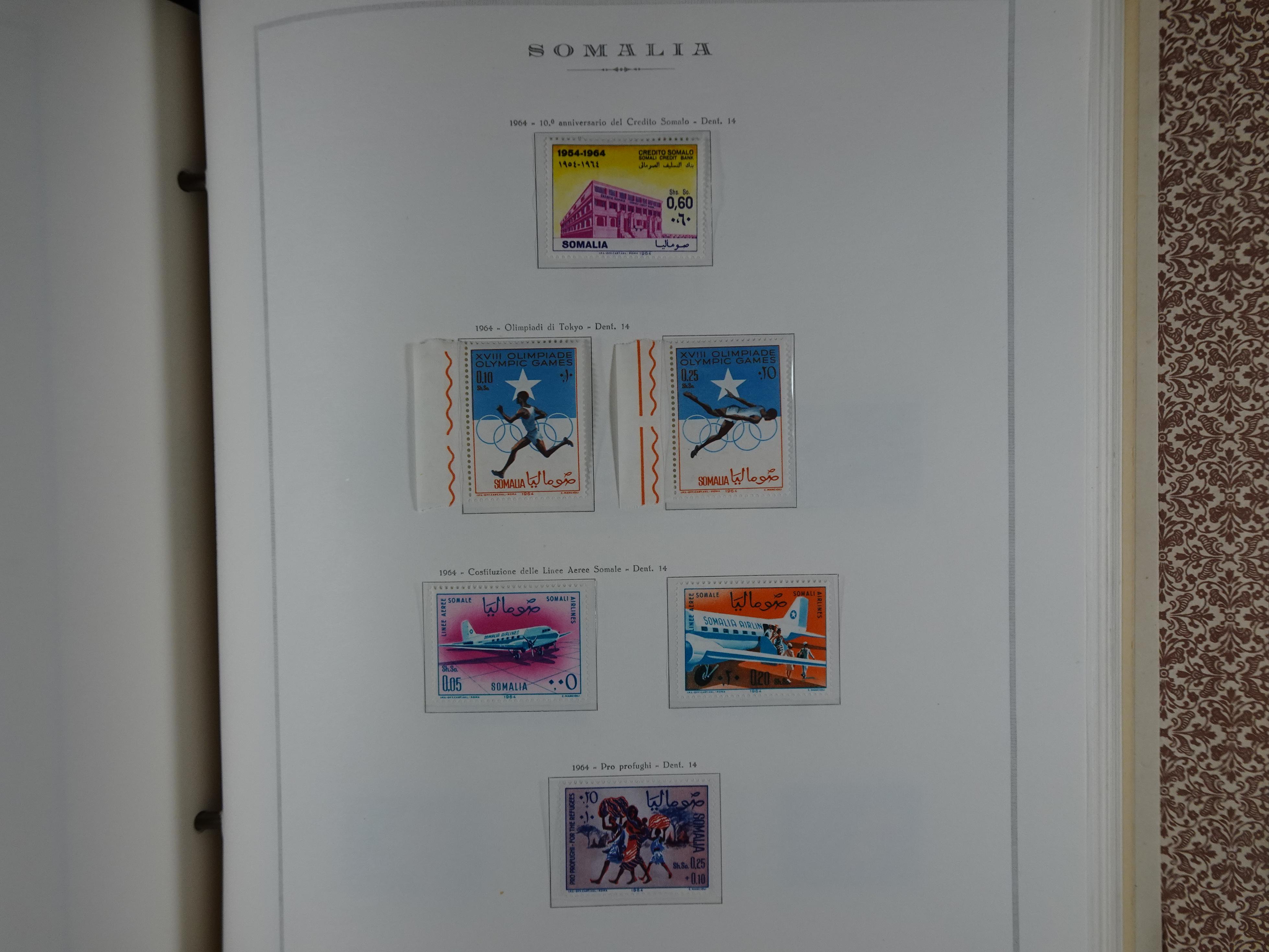 Bijna compleet verzameling Libië en Somalië vrijwel geheel postfris waar onder betere series erg schaars materiaal.  89