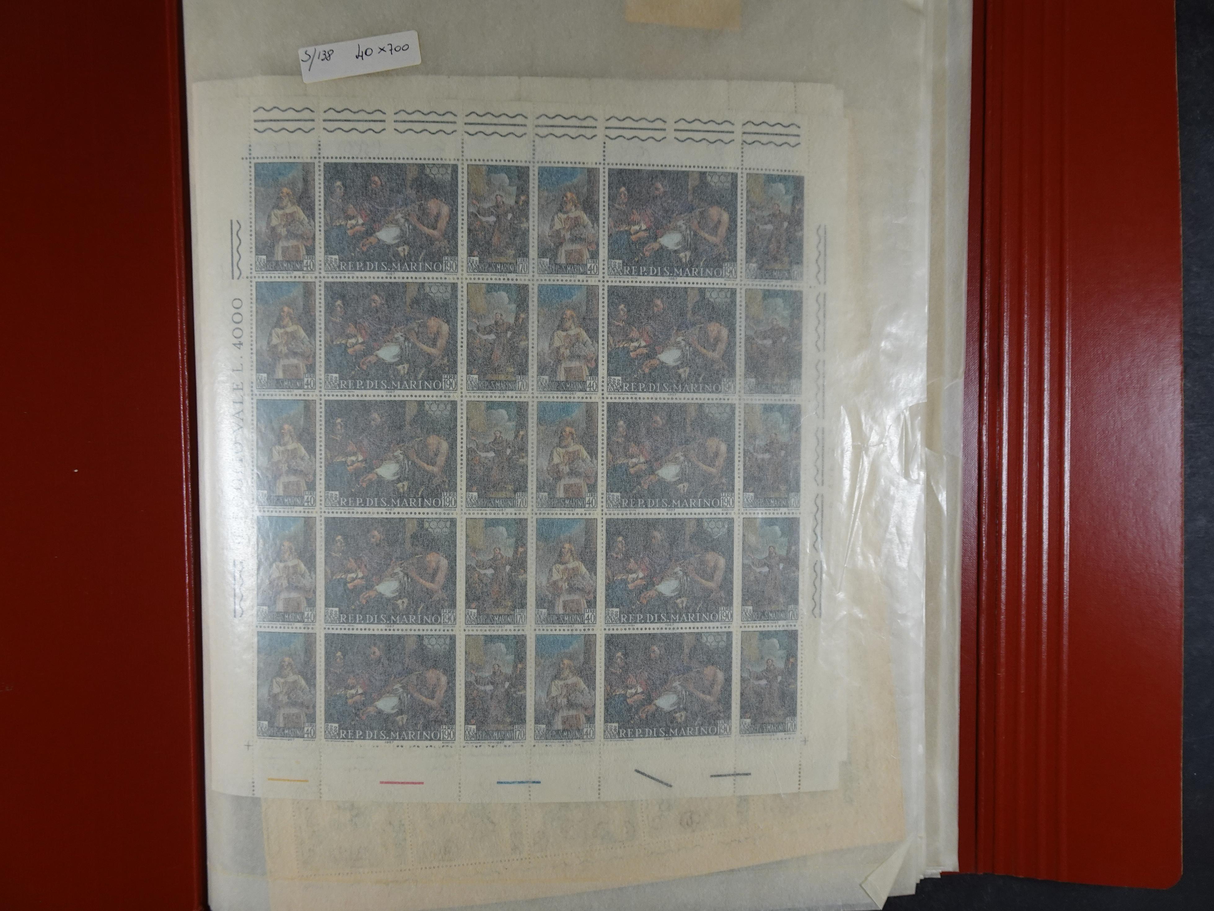 San Marino machtige partij postfrisse vellen.