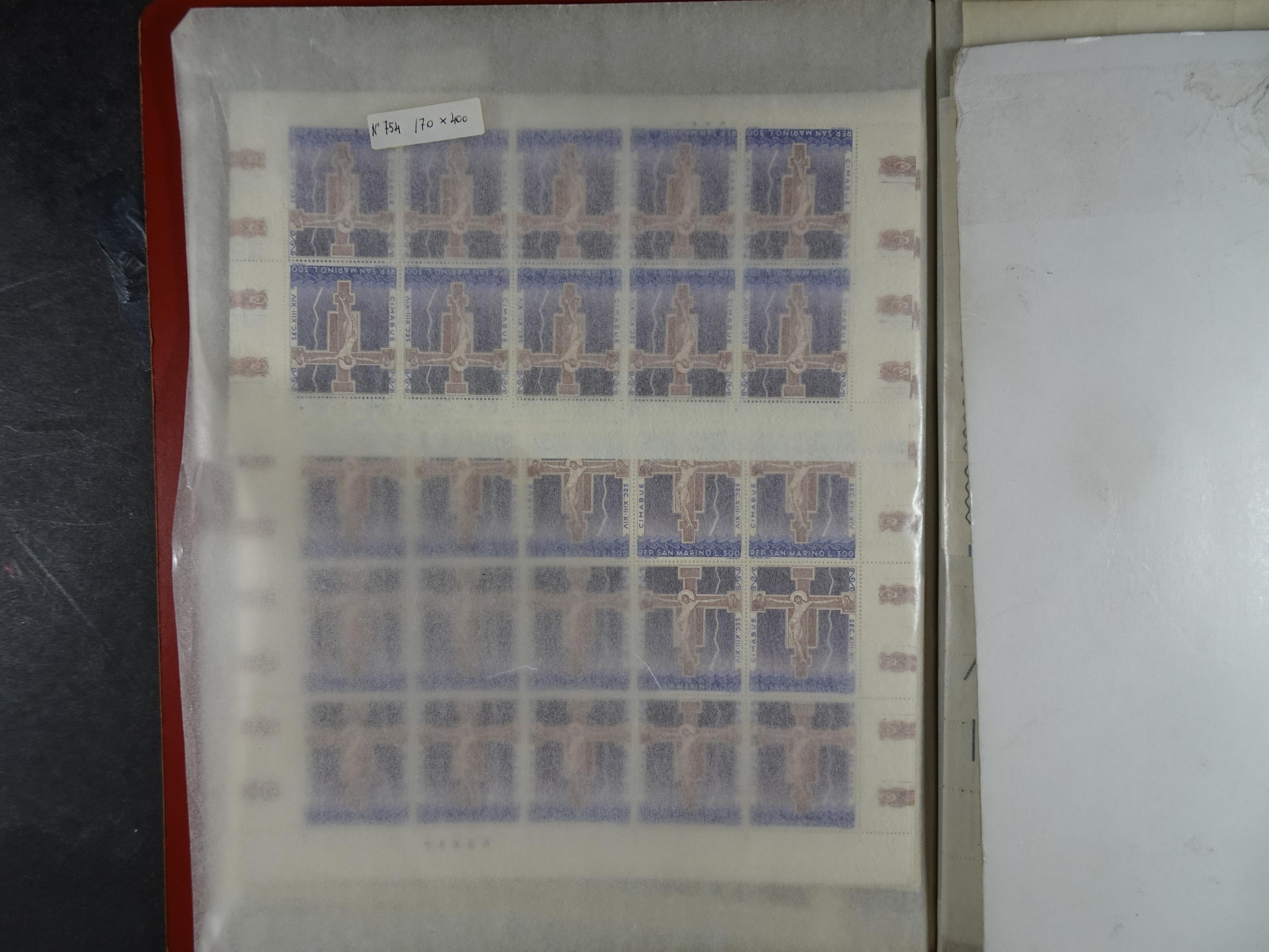 San Marino machtige partij postfrisse vellen. 4
