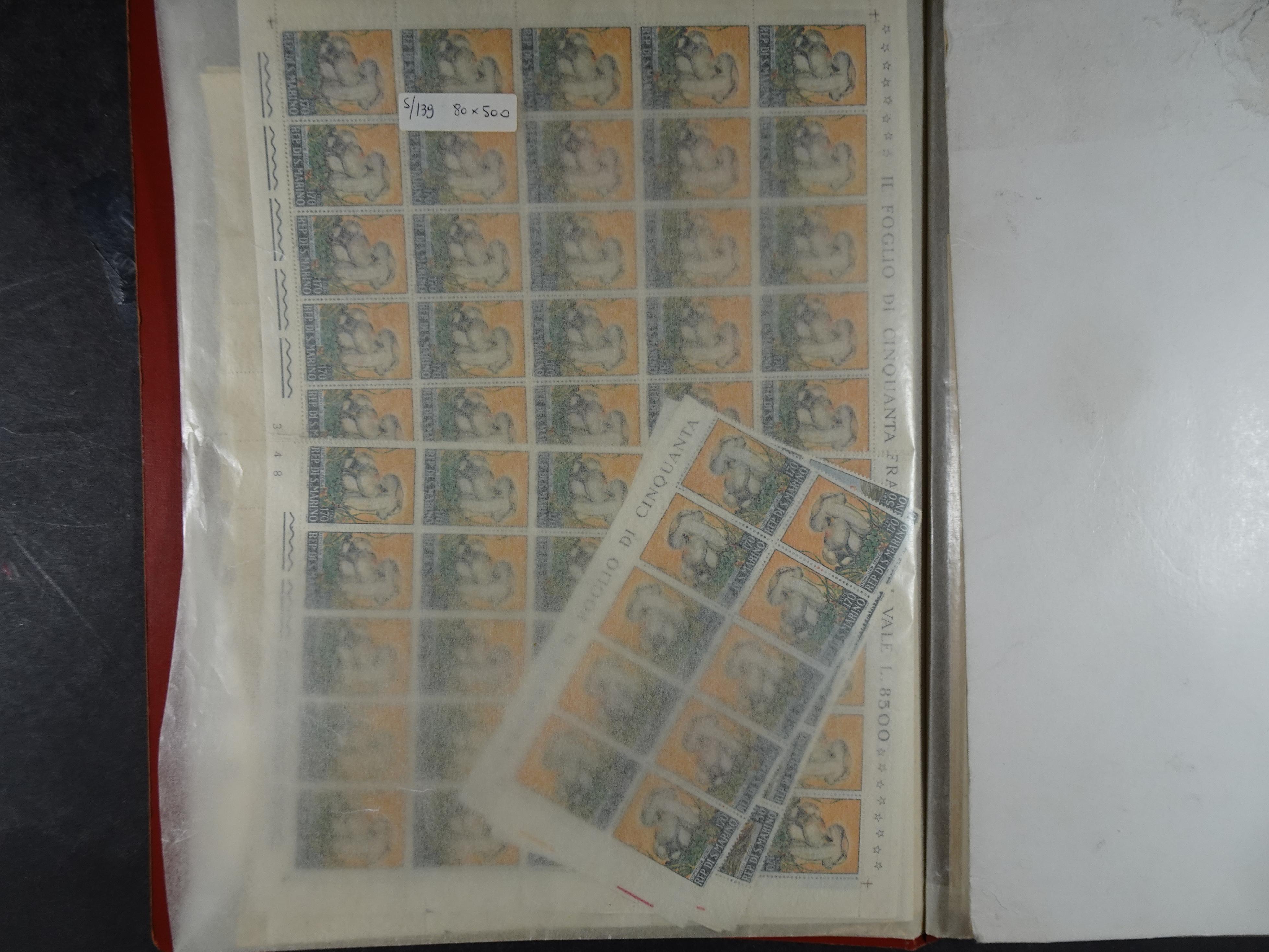 San Marino machtige partij postfrisse vellen. 6