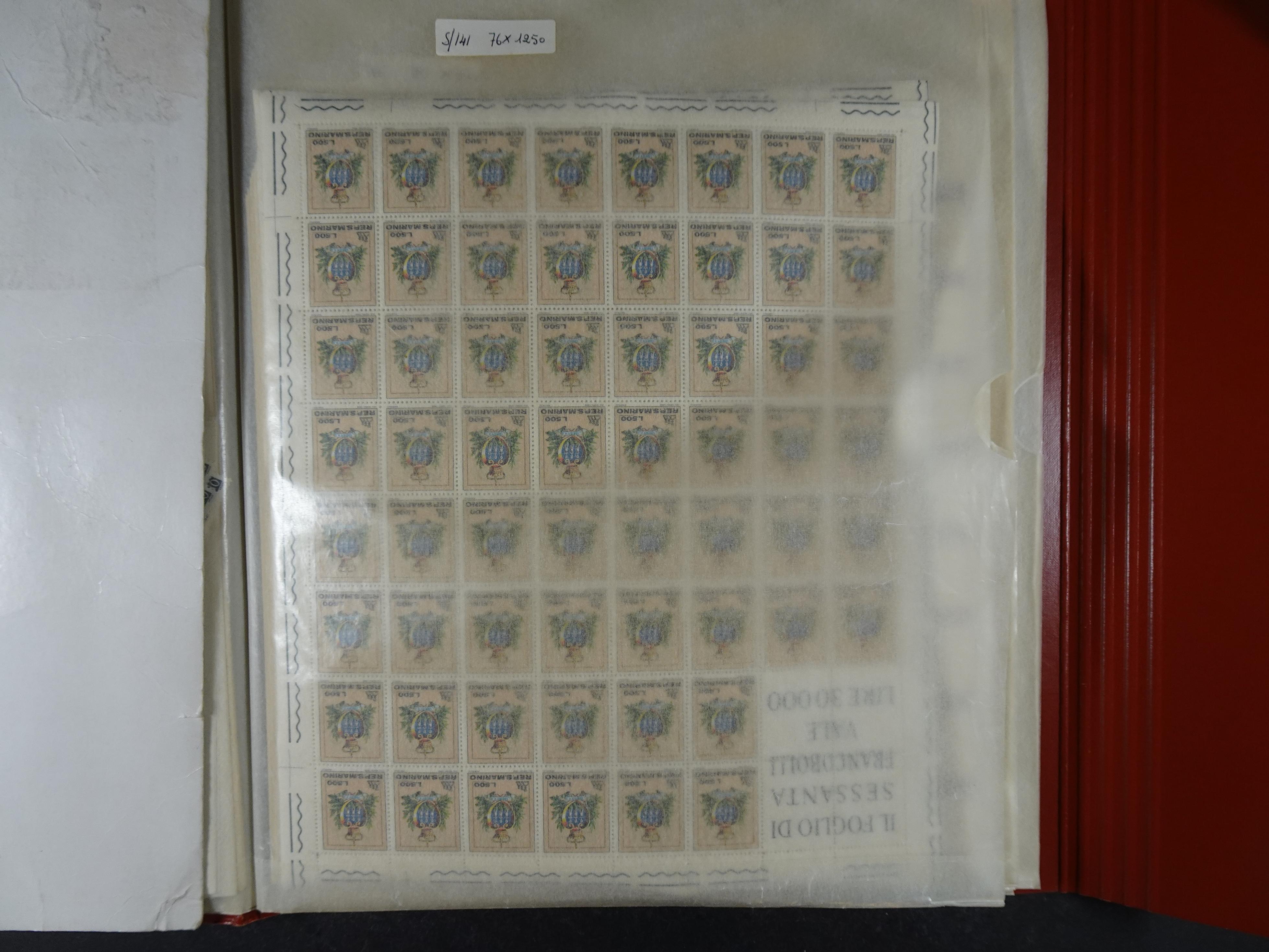 San Marino machtige partij postfrisse vellen. 7