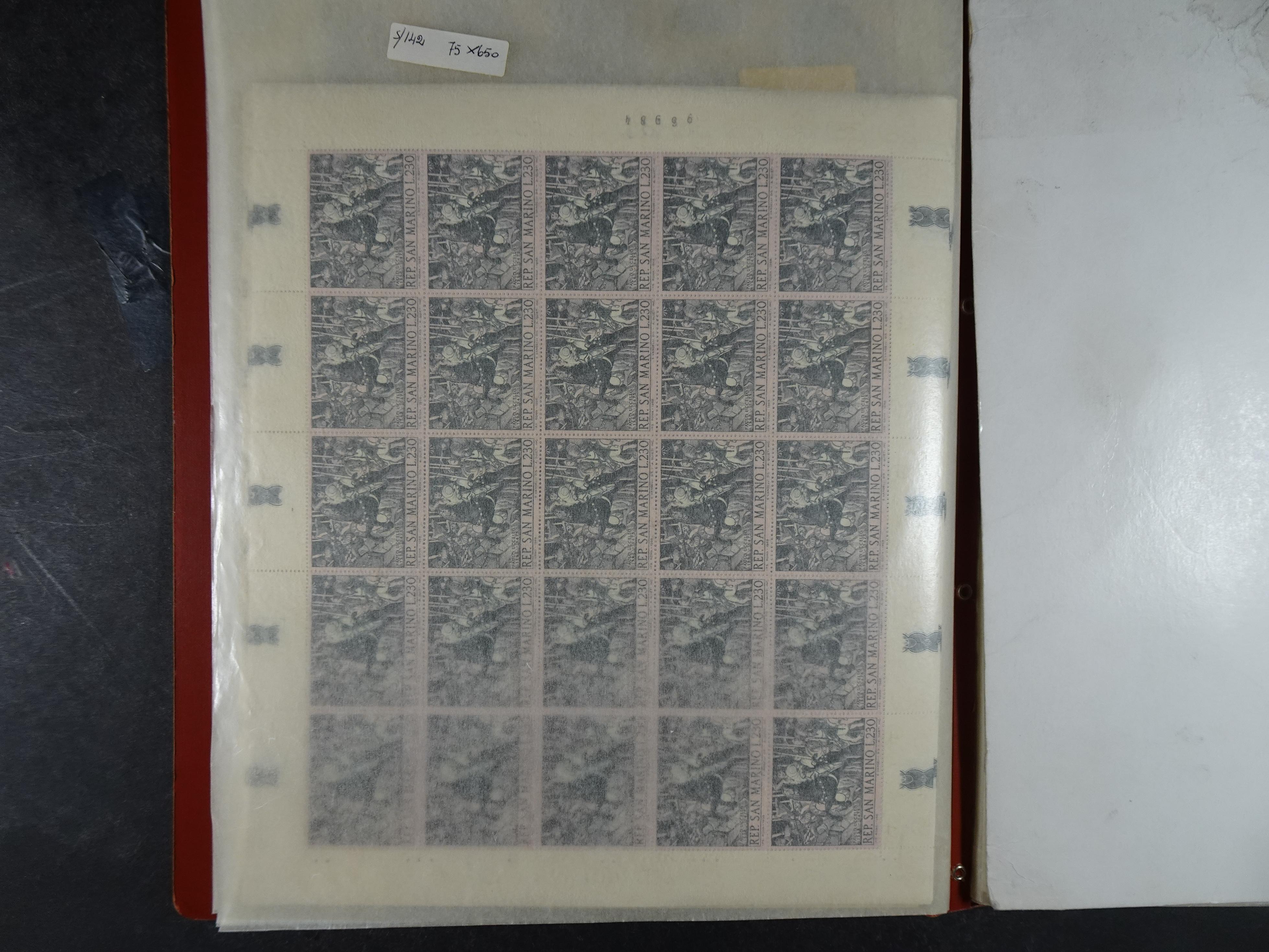 San Marino machtige partij postfrisse vellen. 9