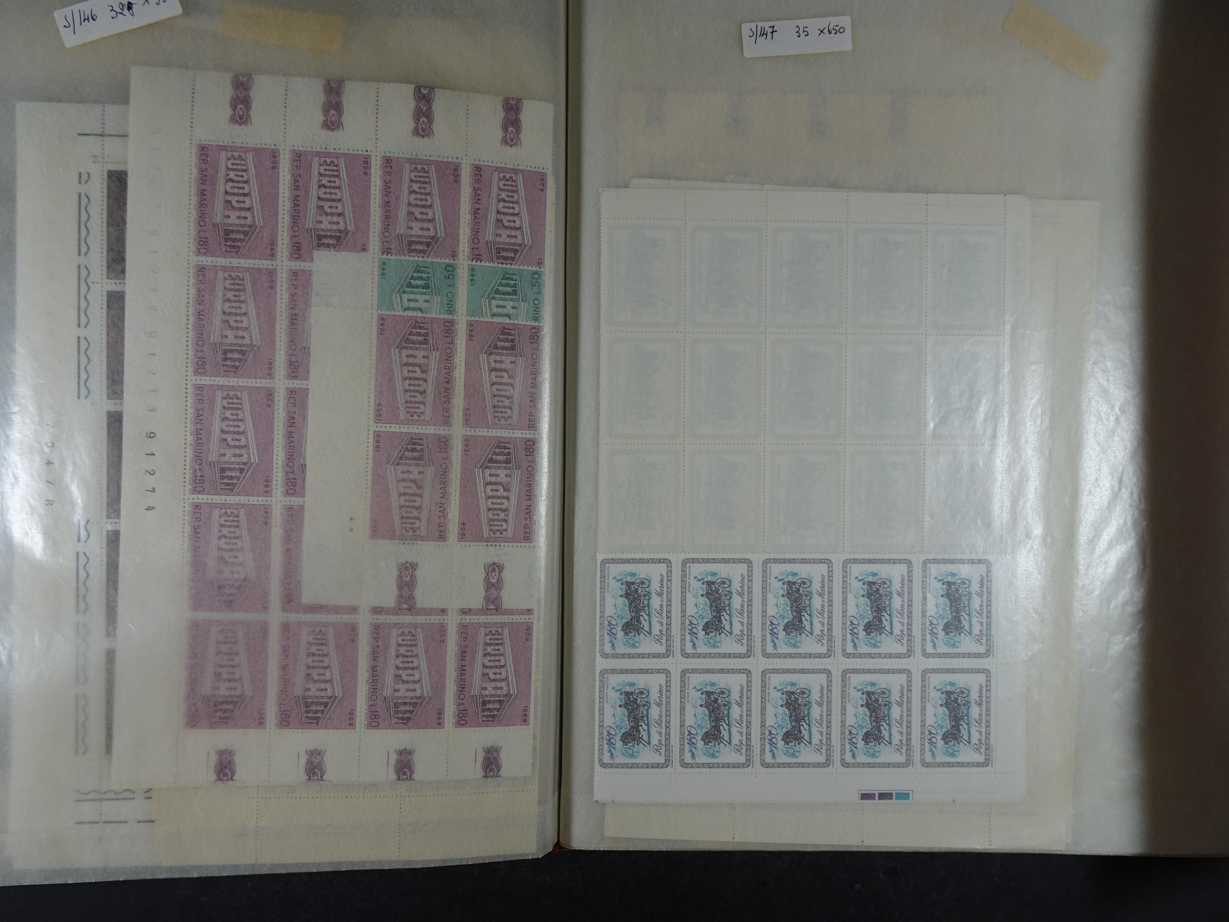 San Marino machtige partij postfrisse vellen. 12