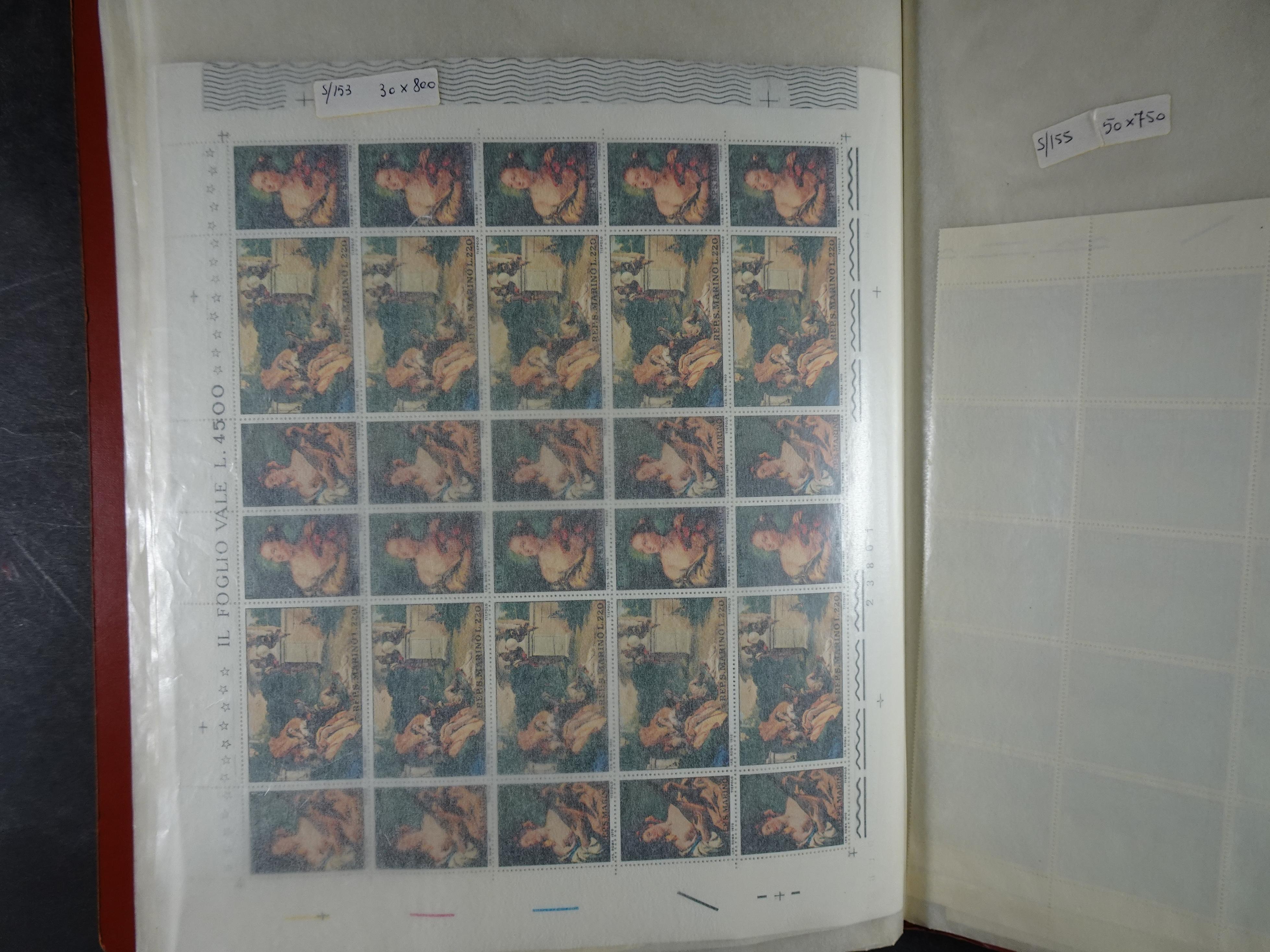 San Marino machtige partij postfrisse vellen. 15