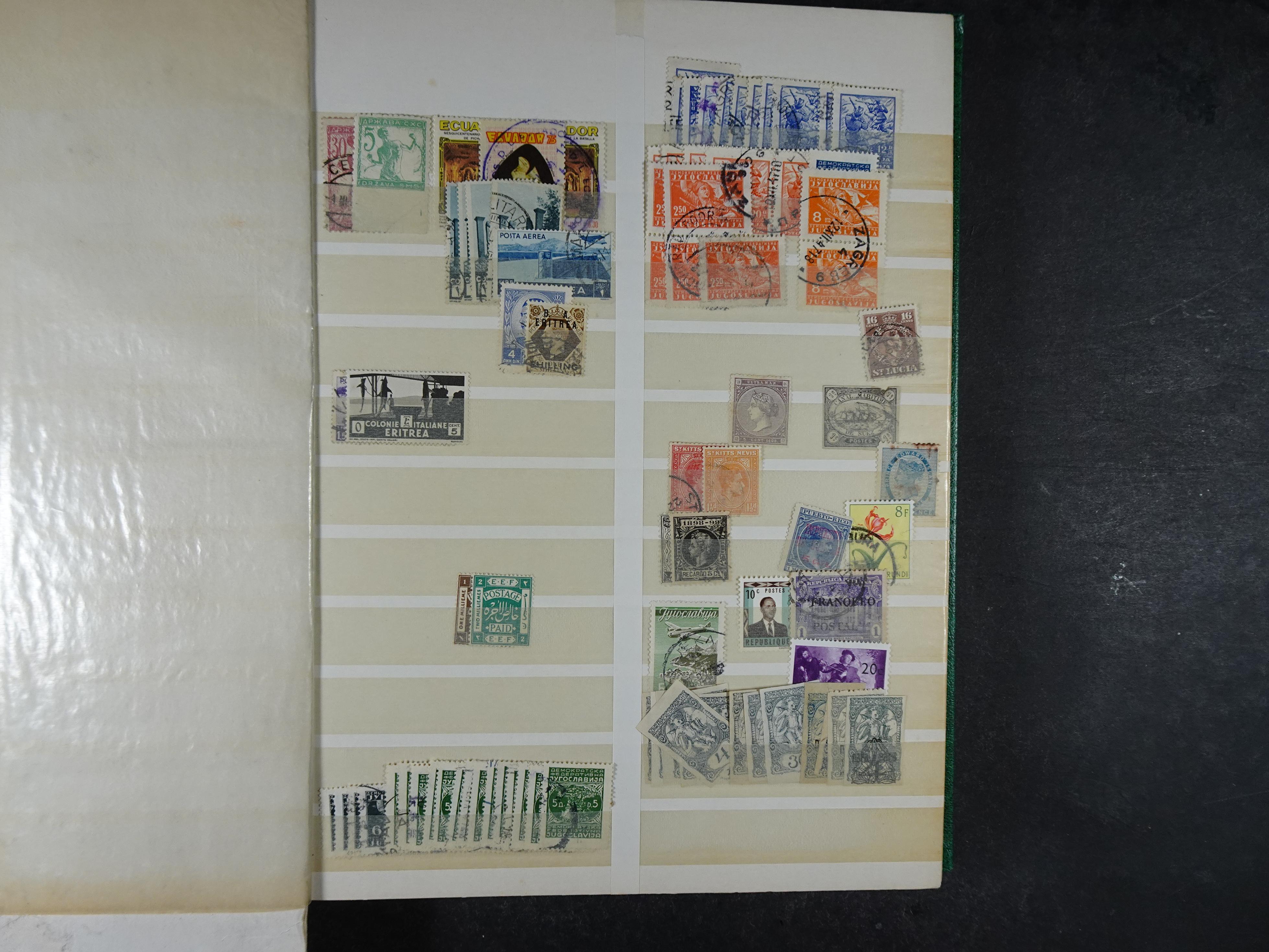 Goed gevulde stockboek wereld, veel Britse gebieden ( klassiek ) betere zegels en aardige stempel materiaal.  22