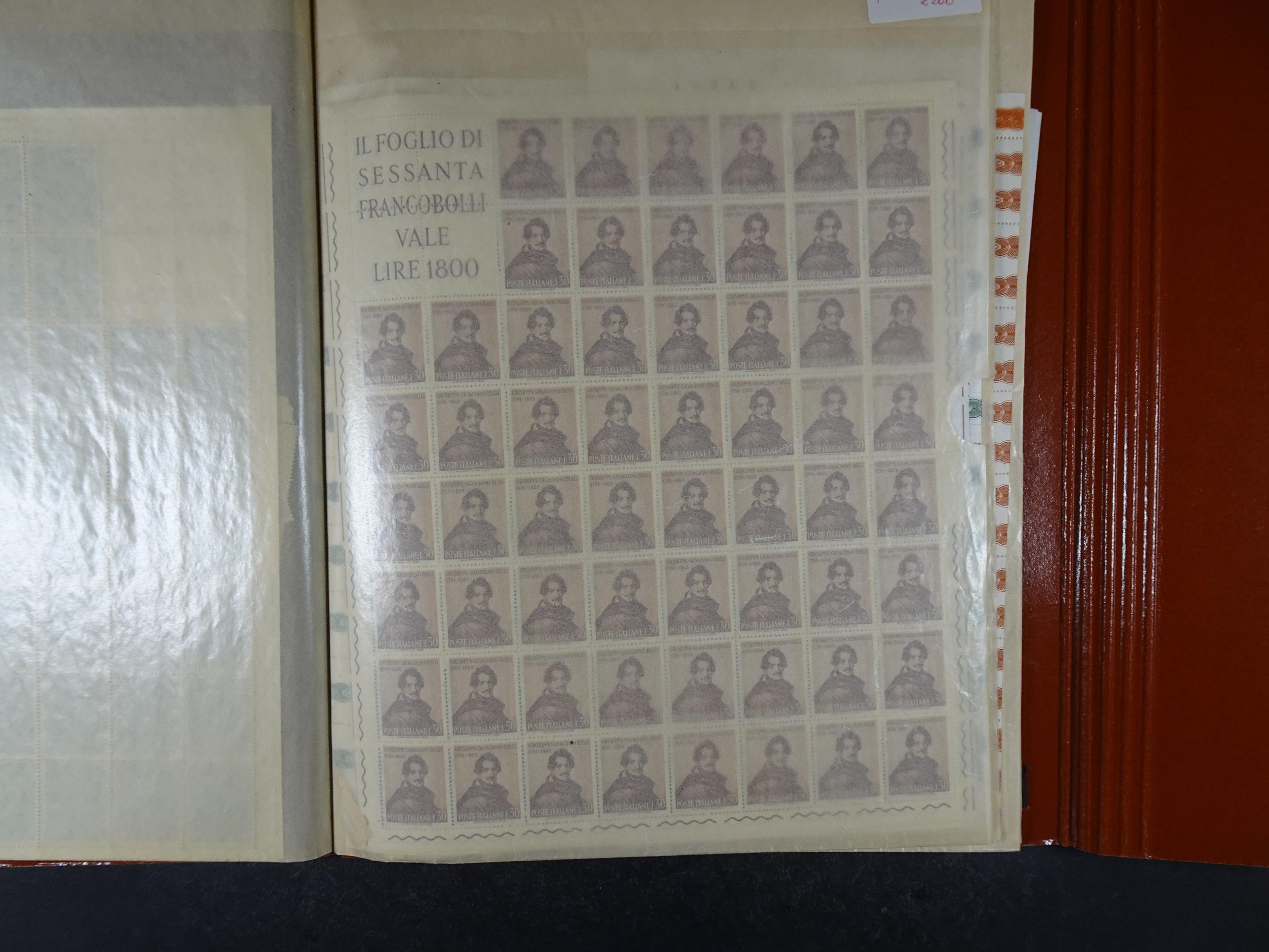 Giga partij postfris materiaal engros materiaal, vellen, veldelen etc. Zeer hoge cat waarde. 41