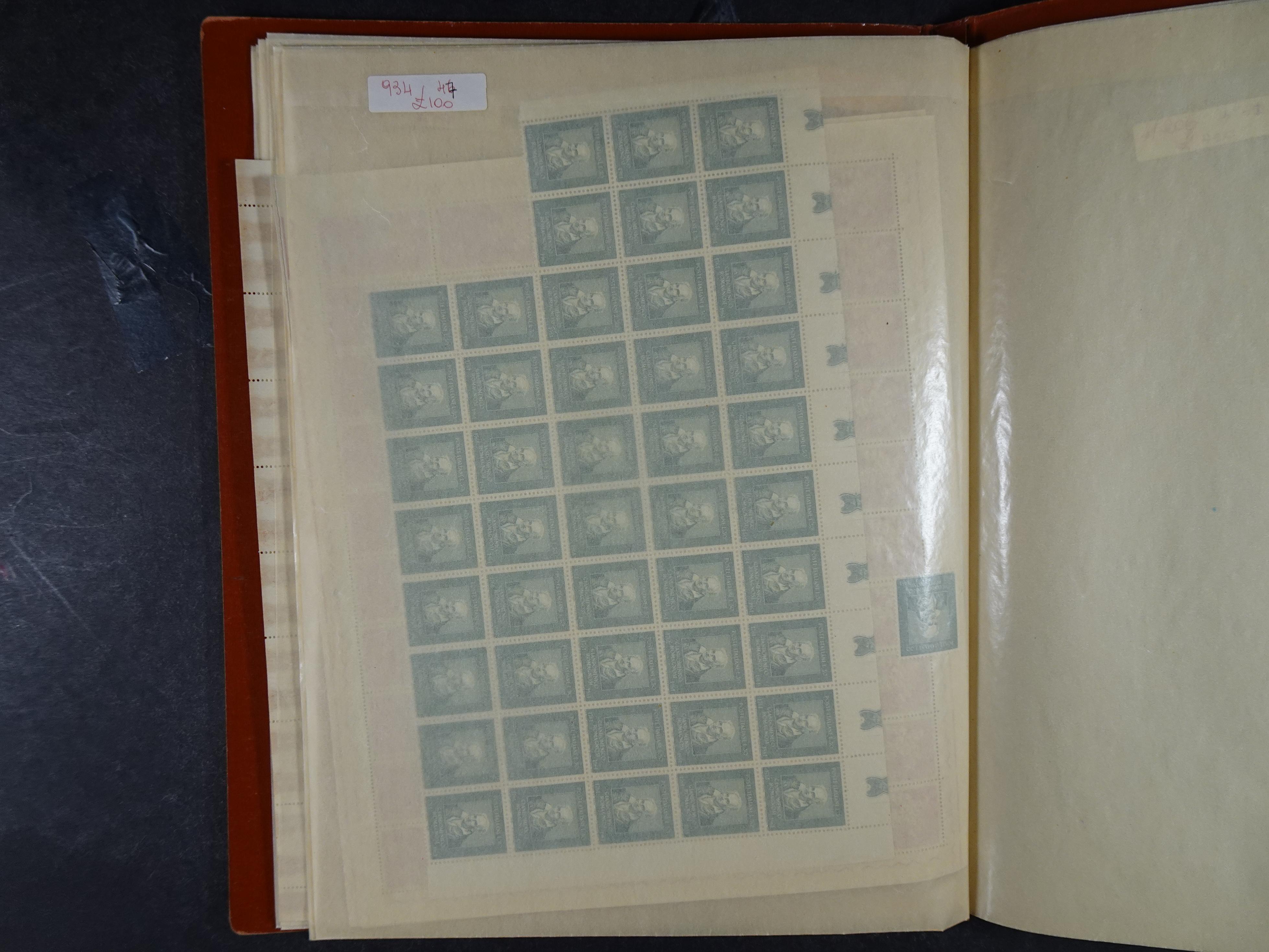 Giga partij postfris materiaal engros materiaal, vellen, veldelen etc. Zeer hoge cat waarde. 47