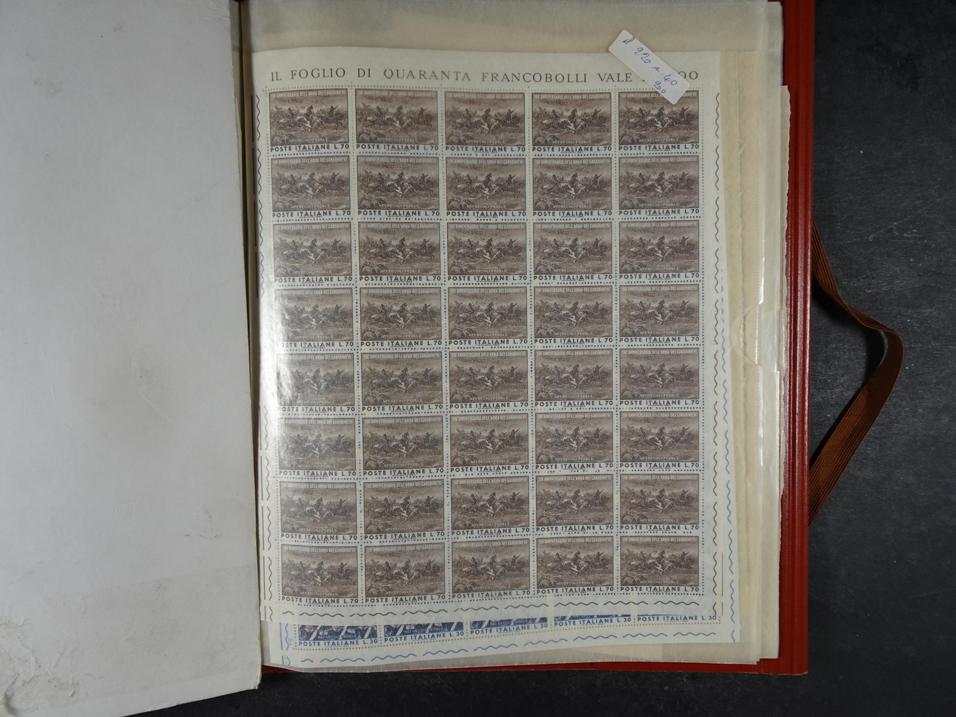 Giga partij postfris materiaal engros materiaal, vellen, veldelen etc. Zeer hoge cat waarde. 51