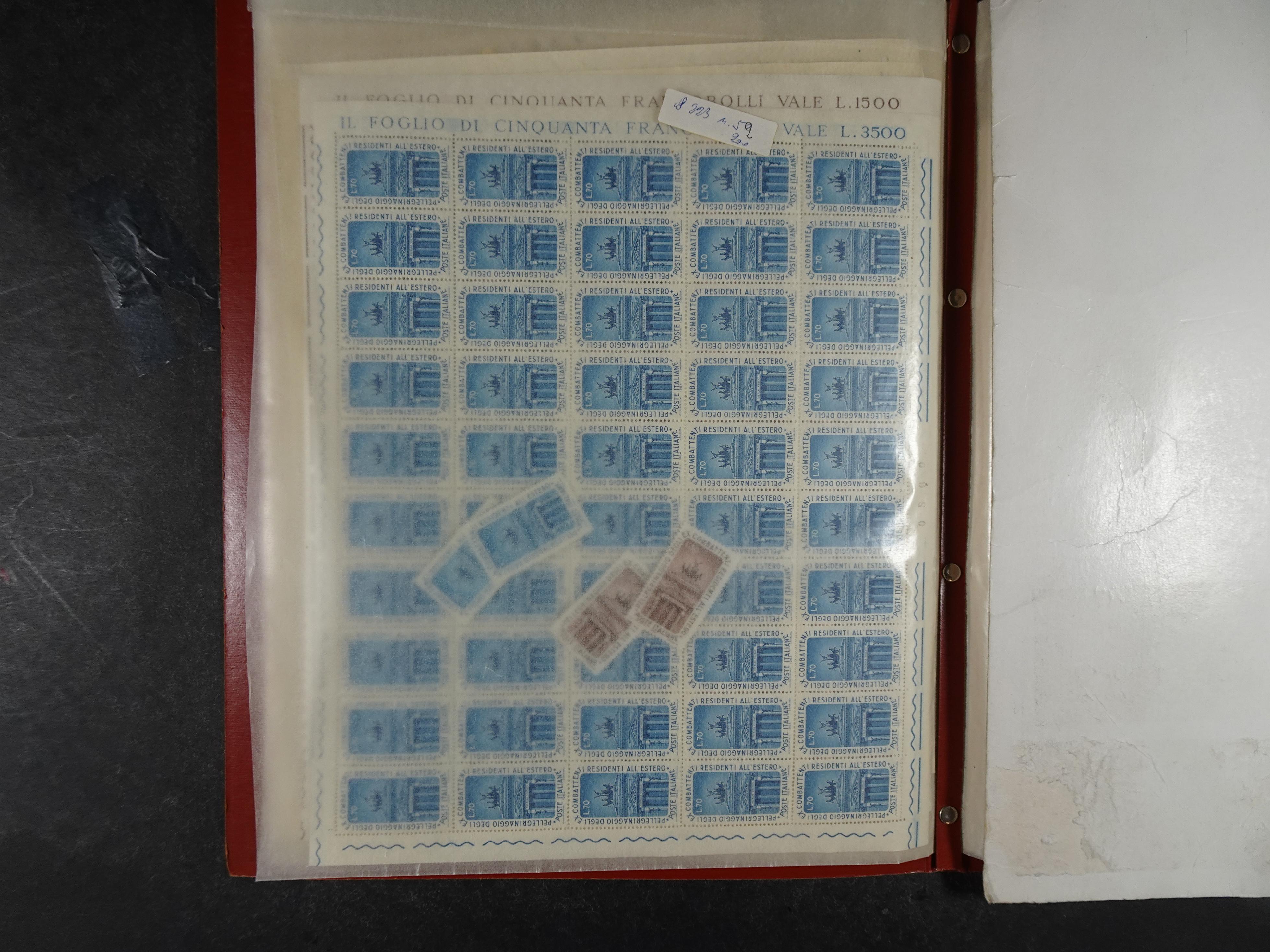 Giga partij postfris materiaal engros materiaal, vellen, veldelen etc. Zeer hoge cat waarde. 56