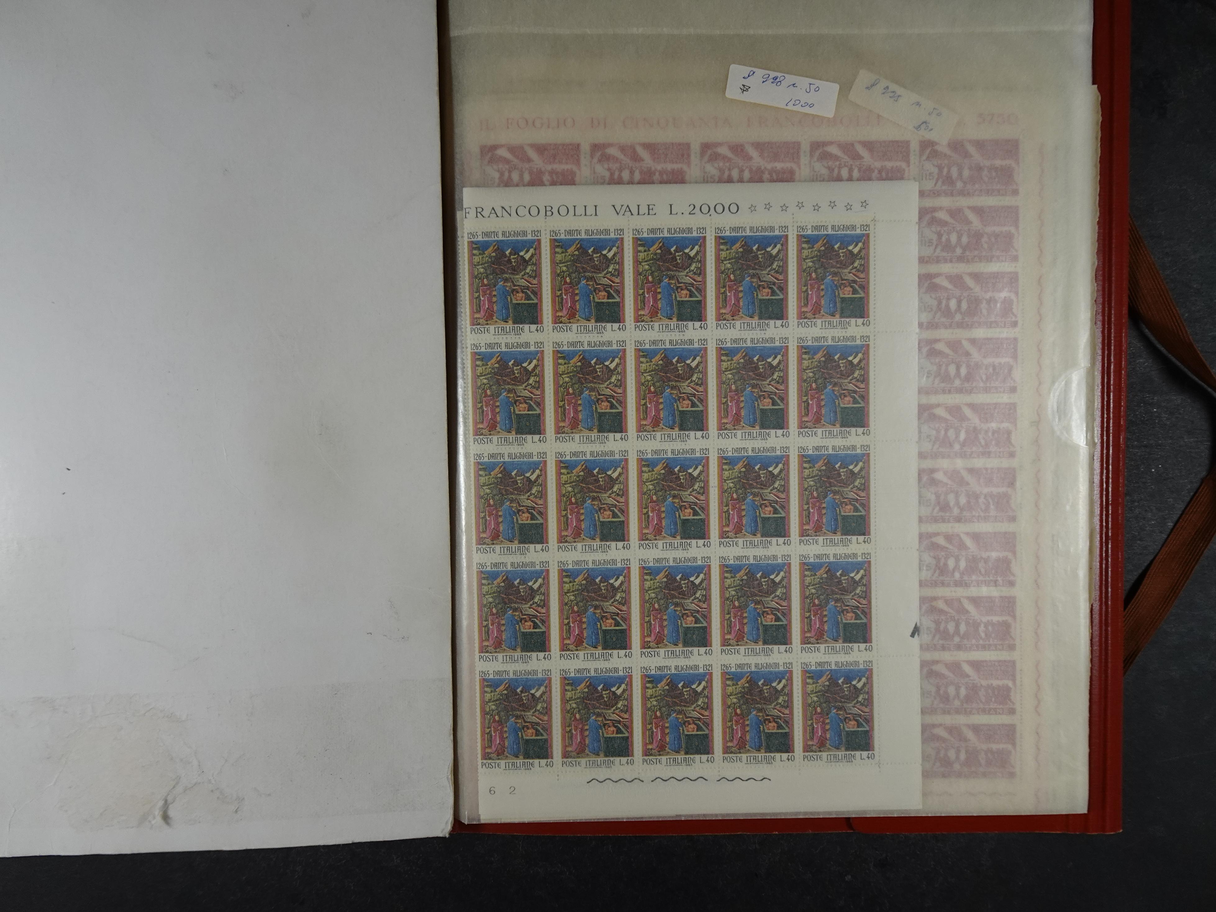 Giga partij postfris materiaal engros materiaal, vellen, veldelen etc. Zeer hoge cat waarde. 57