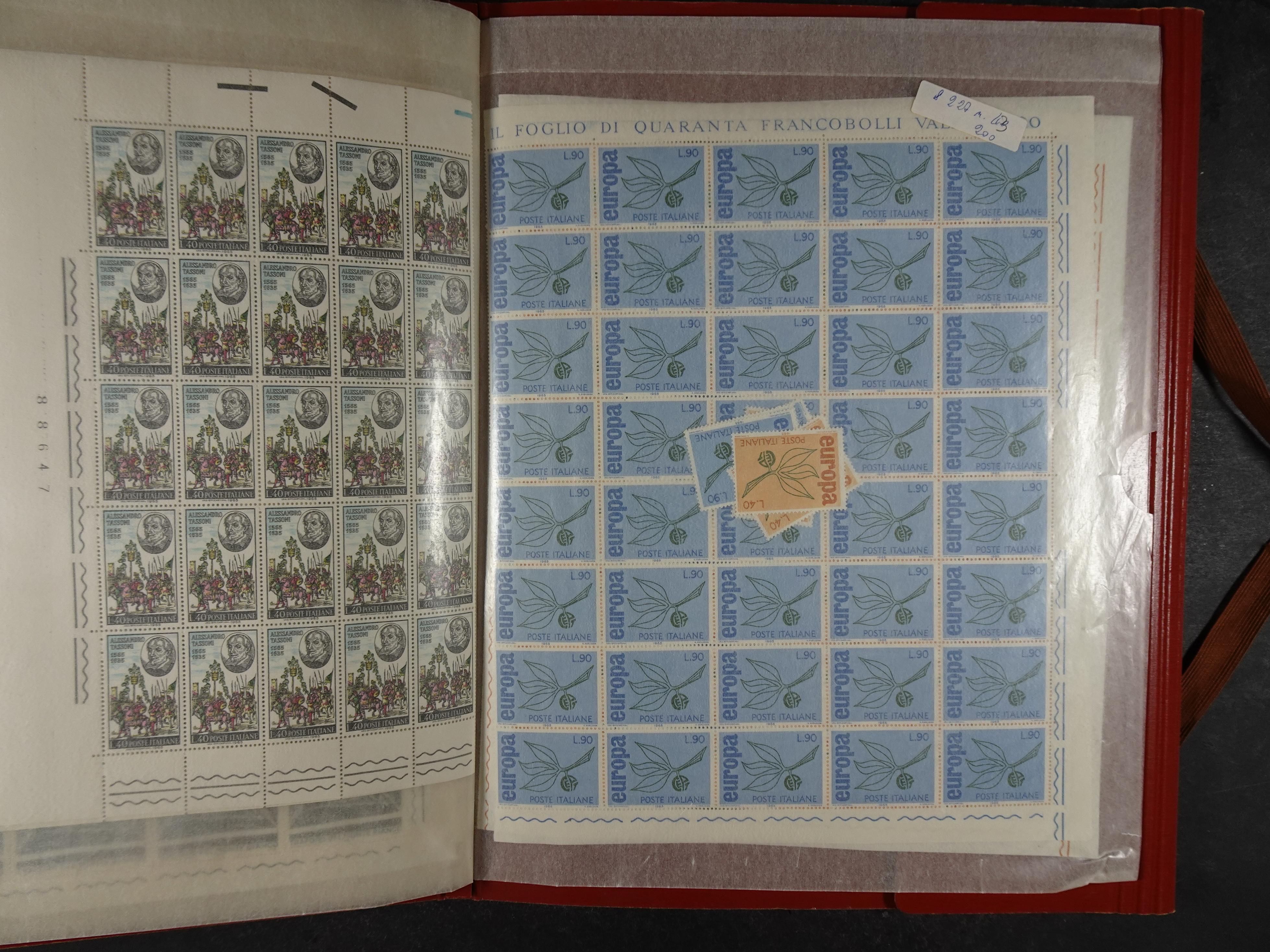 Giga partij postfris materiaal engros materiaal, vellen, veldelen etc. Zeer hoge cat waarde. 63