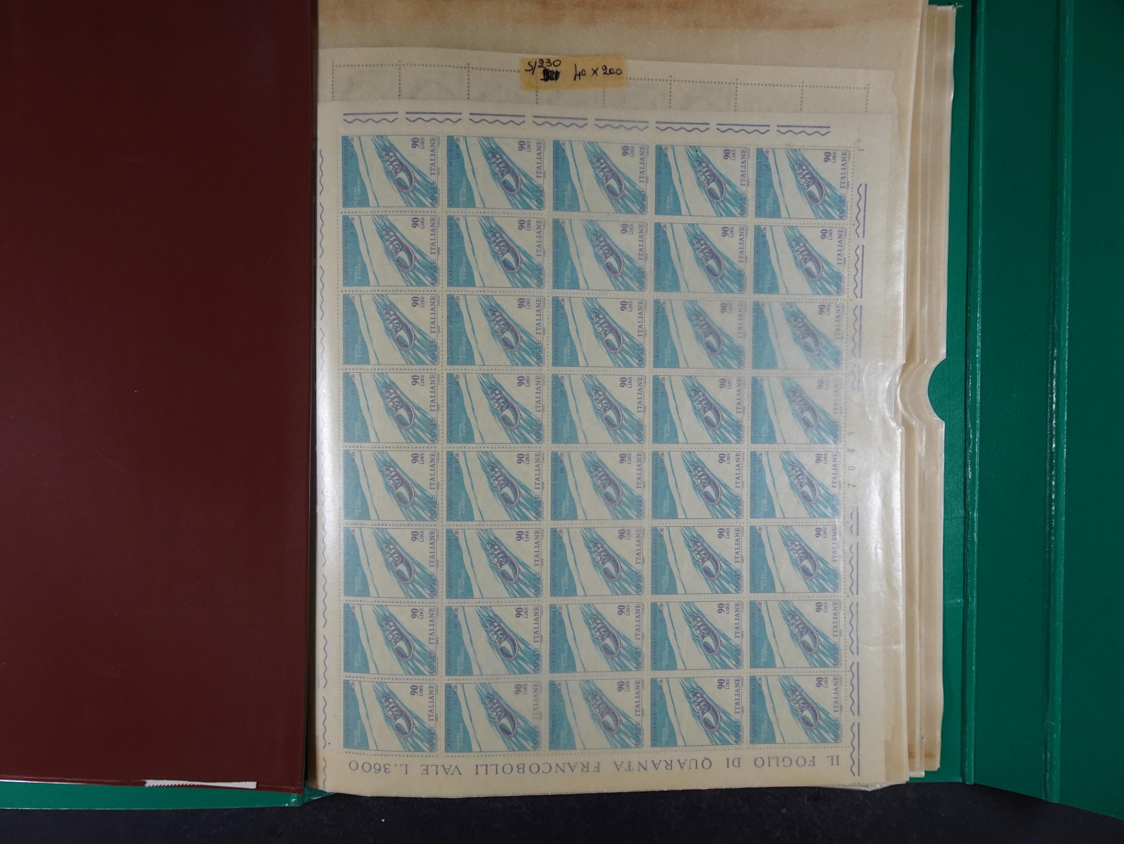 Giga partij postfris materiaal engros materiaal, vellen, veldelen etc. Zeer hoge cat waarde. 66