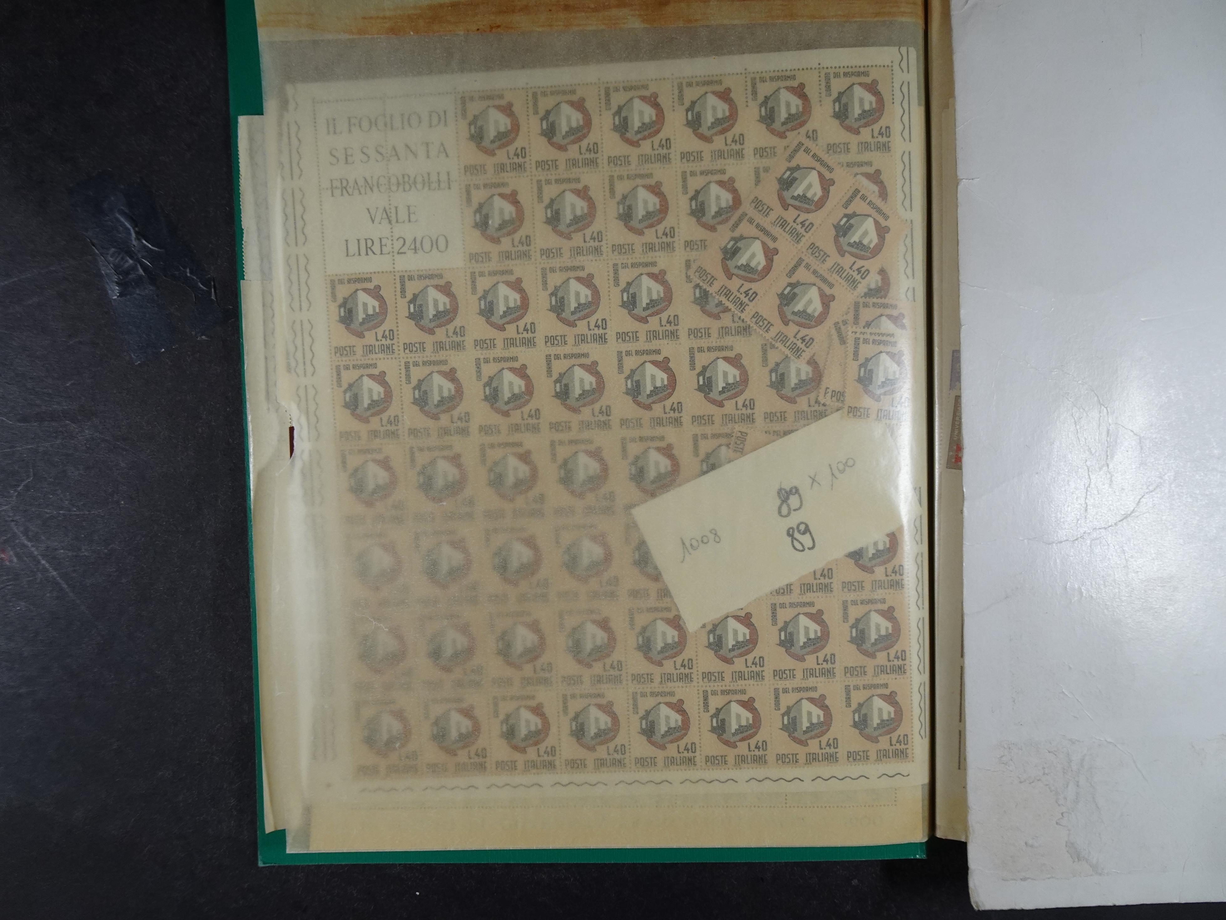 Giga partij postfris materiaal engros materiaal, vellen, veldelen etc. Zeer hoge cat waarde. 67