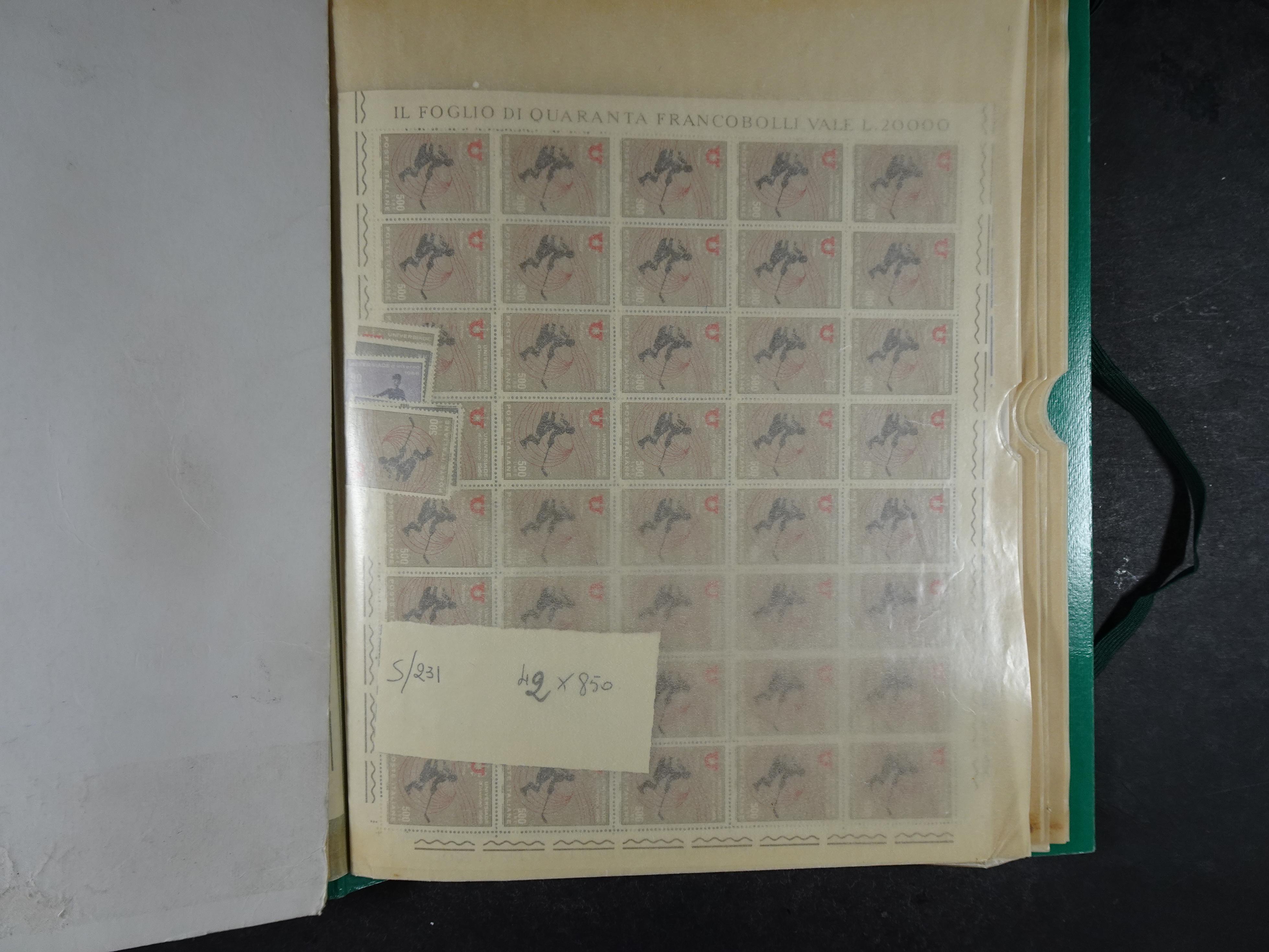 Giga partij postfris materiaal engros materiaal, vellen, veldelen etc. Zeer hoge cat waarde. 68