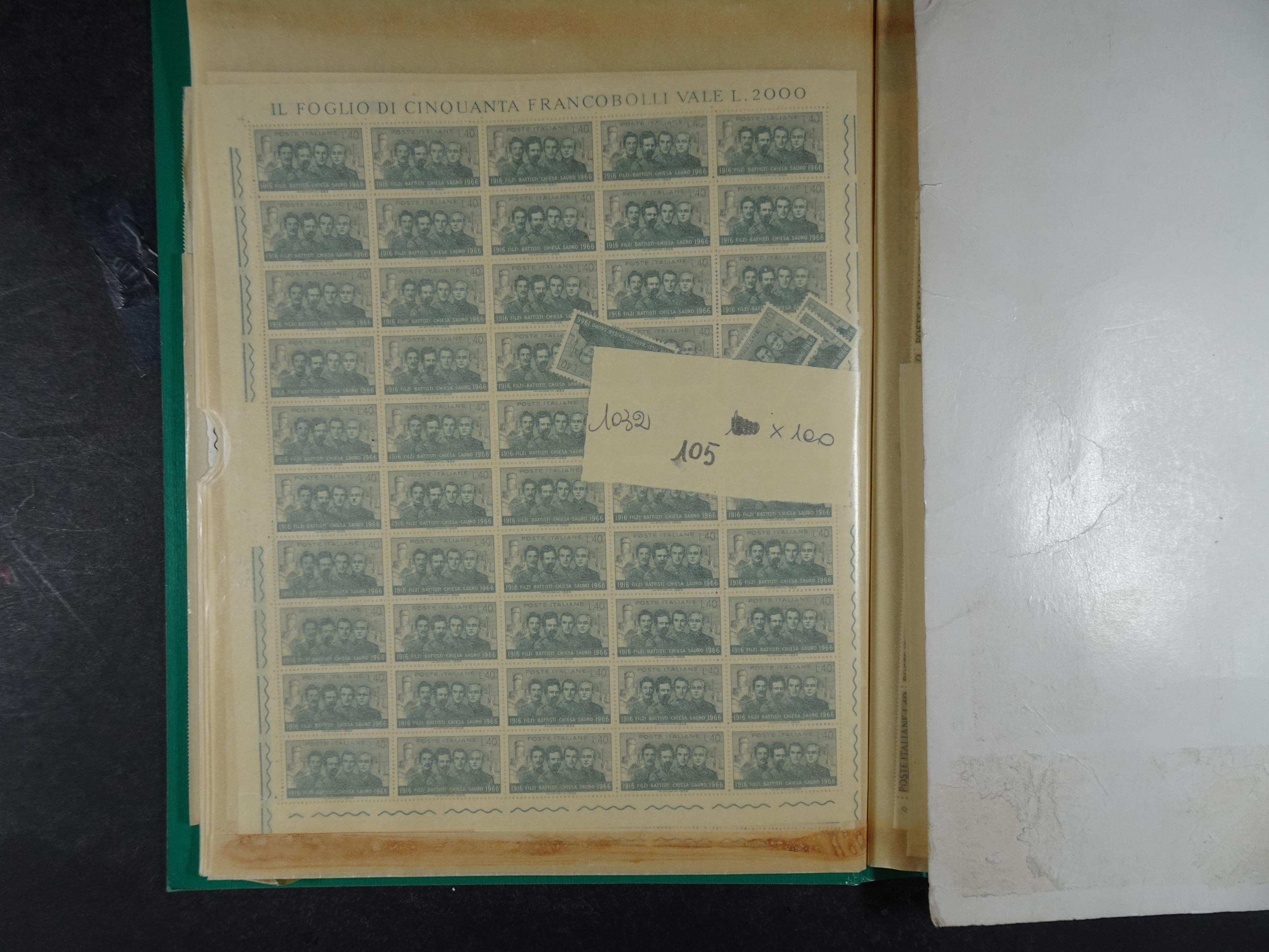 Giga partij postfris materiaal engros materiaal, vellen, veldelen etc. Zeer hoge cat waarde. 76