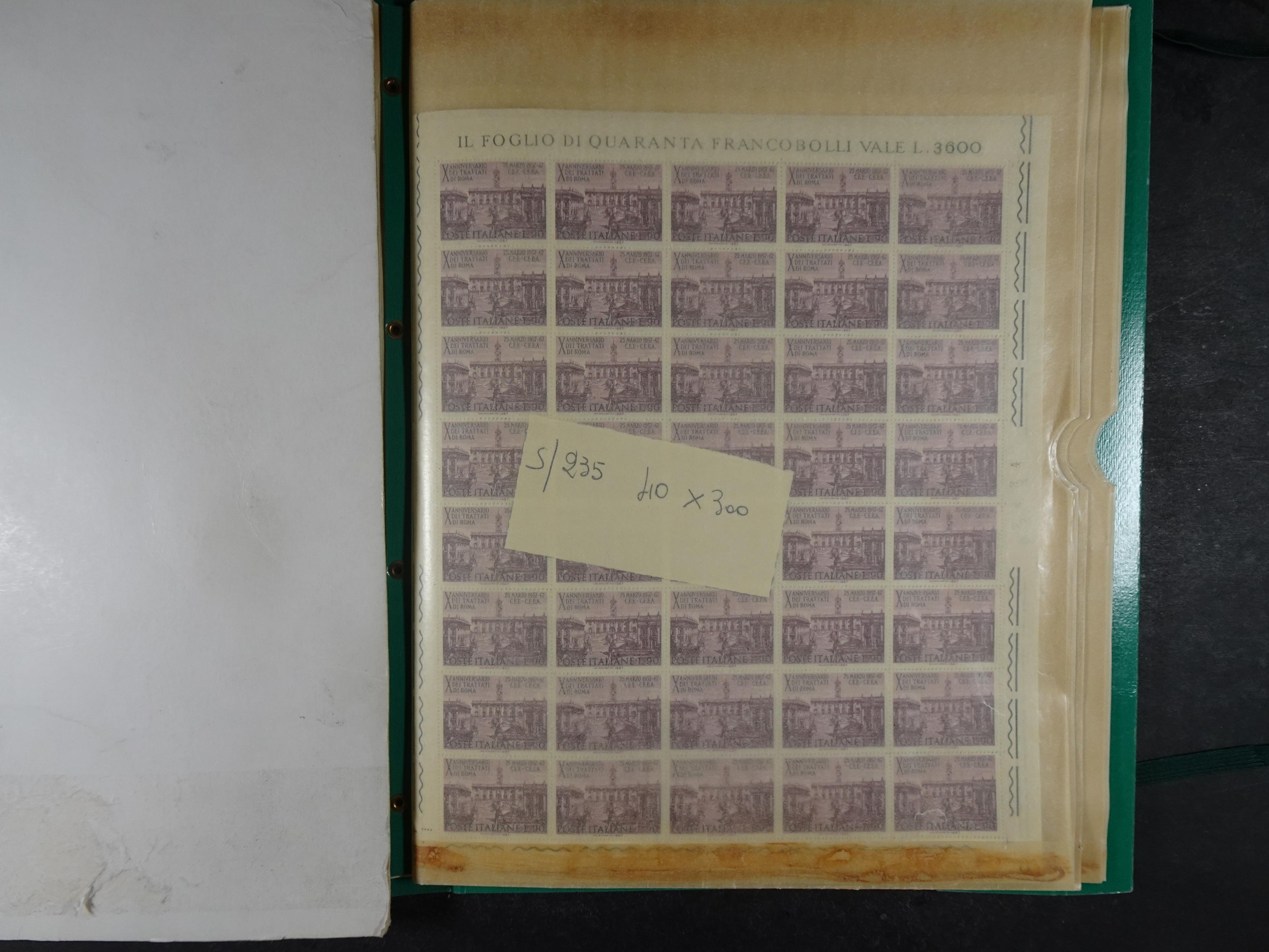 Giga partij postfris materiaal engros materiaal, vellen, veldelen etc. Zeer hoge cat waarde. 80