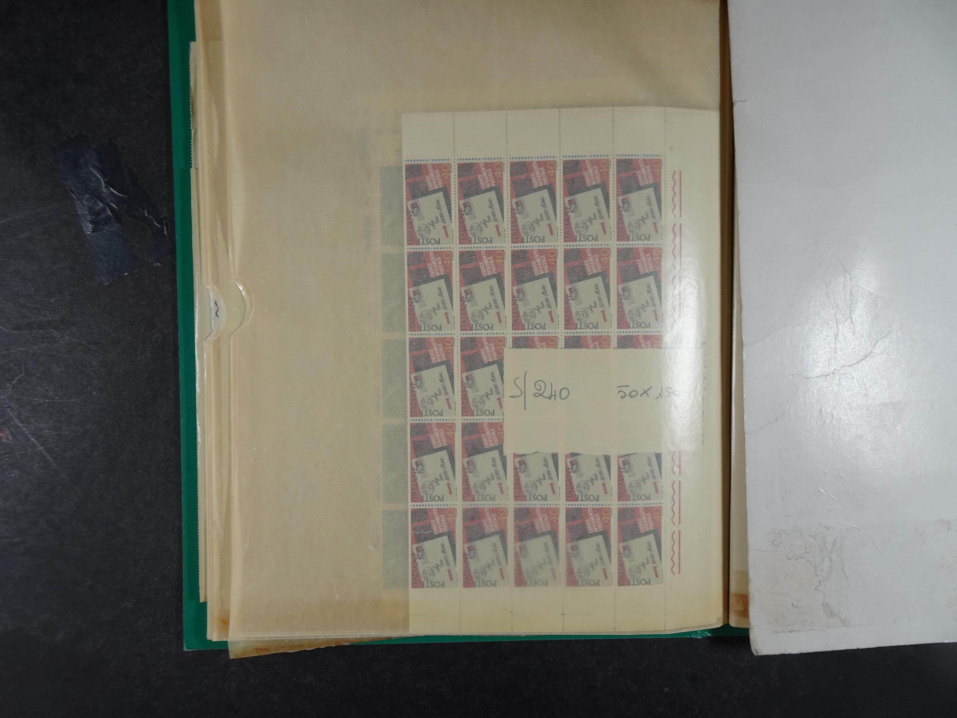 Giga partij postfris materiaal engros materiaal, vellen, veldelen etc. Zeer hoge cat waarde. 87