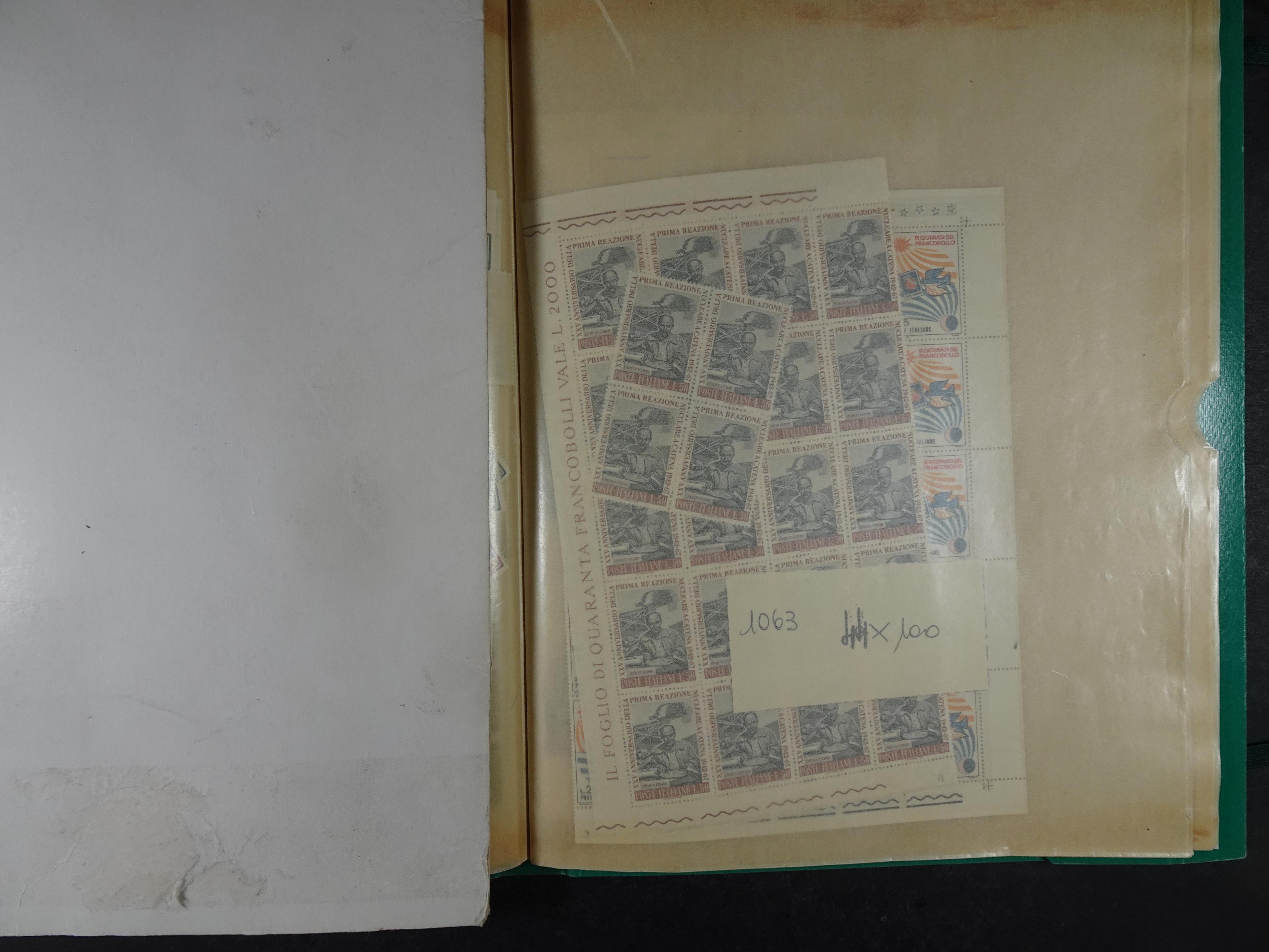 Giga partij postfris materiaal engros materiaal, vellen, veldelen etc. Zeer hoge cat waarde. 96