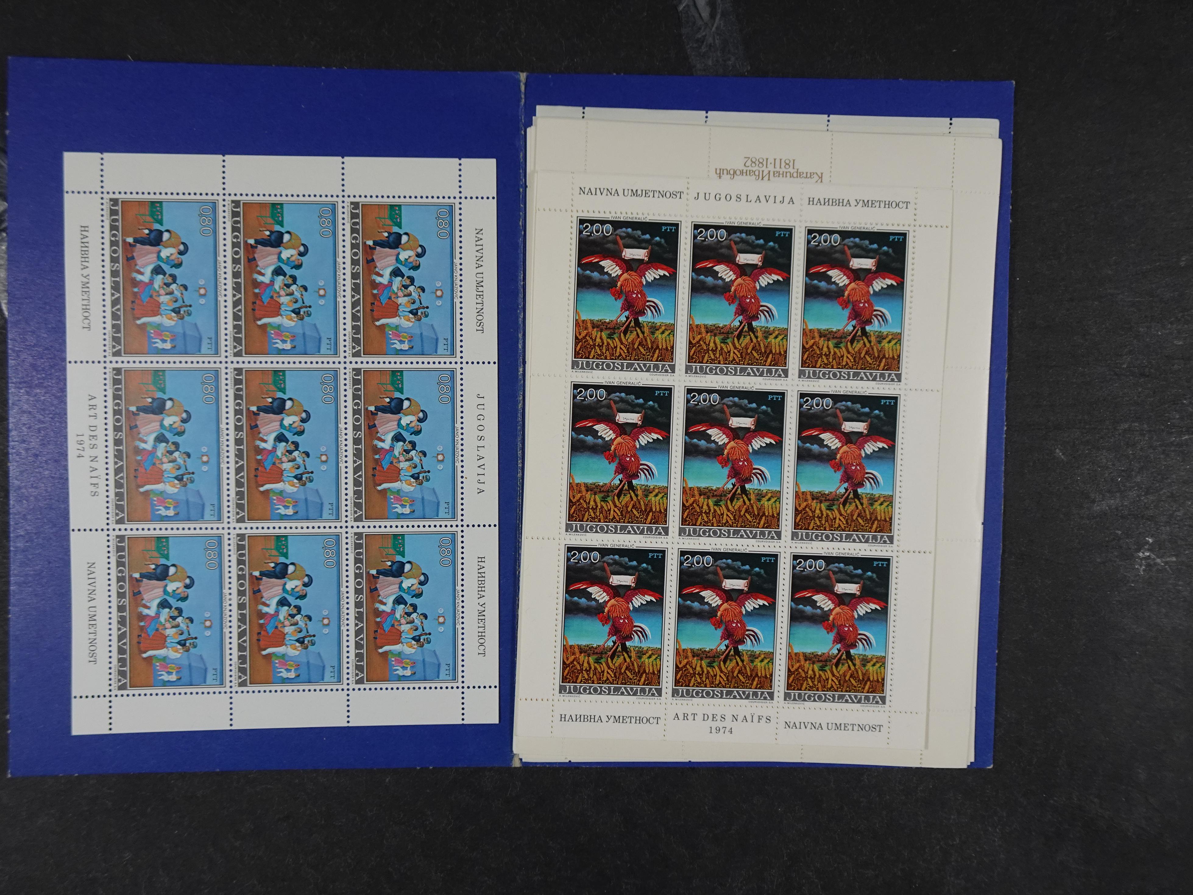 Doos postfrisse materiaal. 
Enorme hoeveelheid onder andere Joegoslavië. Liechtenstein. Etc.
Koopje. 82