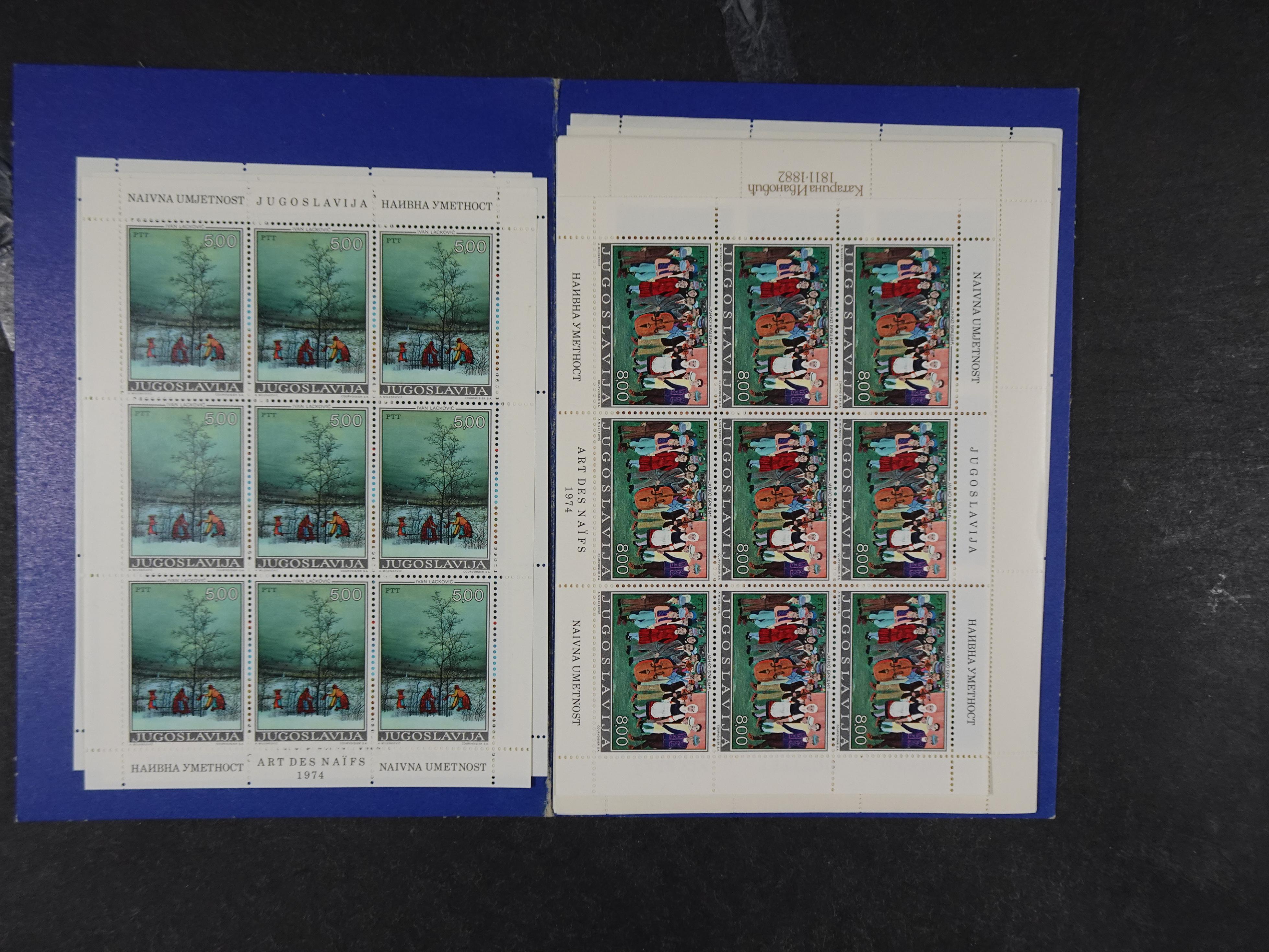 Doos postfrisse materiaal. 
Enorme hoeveelheid onder andere Joegoslavië. Liechtenstein. Etc.
Koopje. 83