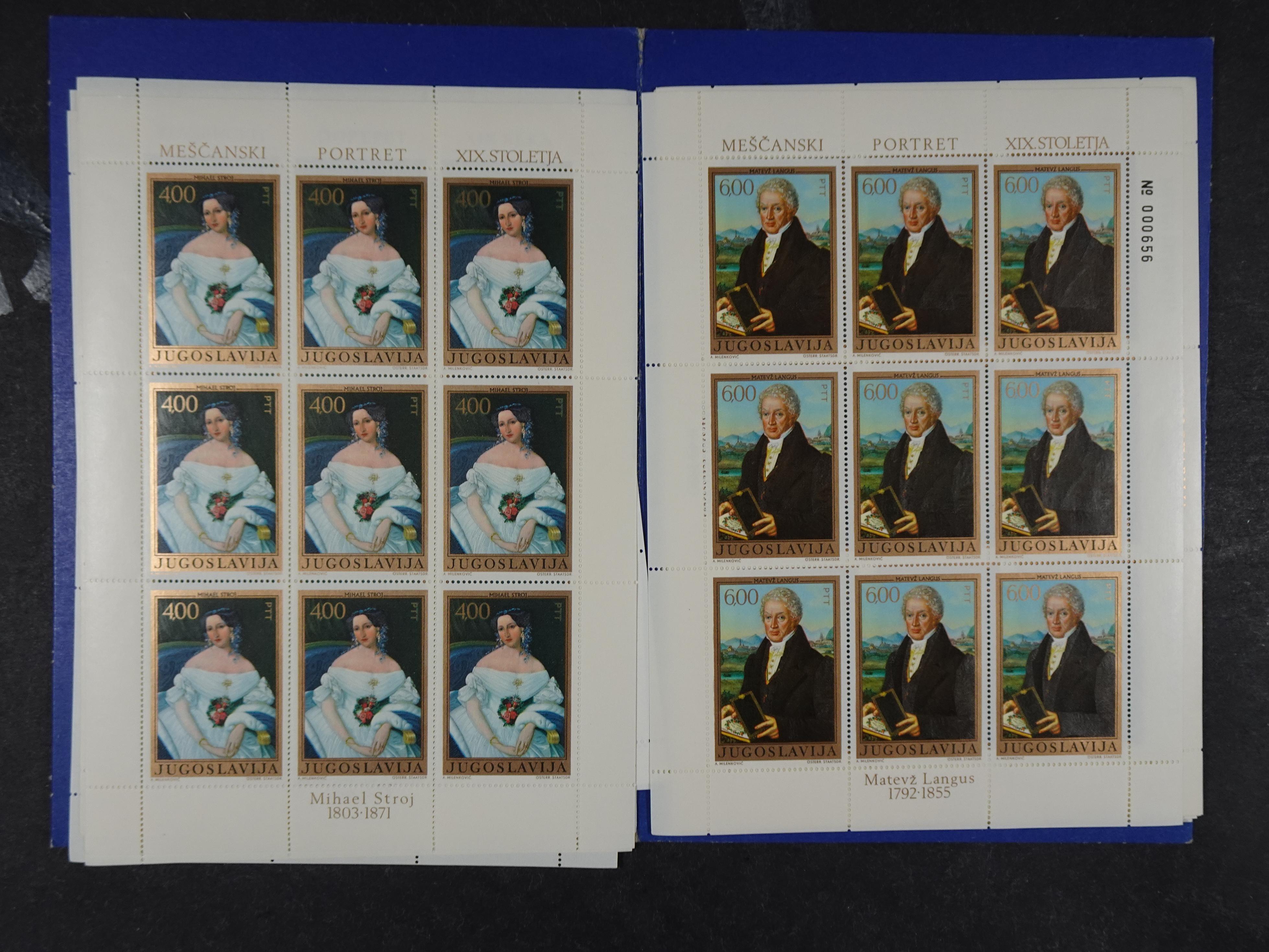 Doos postfrisse materiaal. 
Enorme hoeveelheid onder andere Joegoslavië. Liechtenstein. Etc.
Koopje. 86