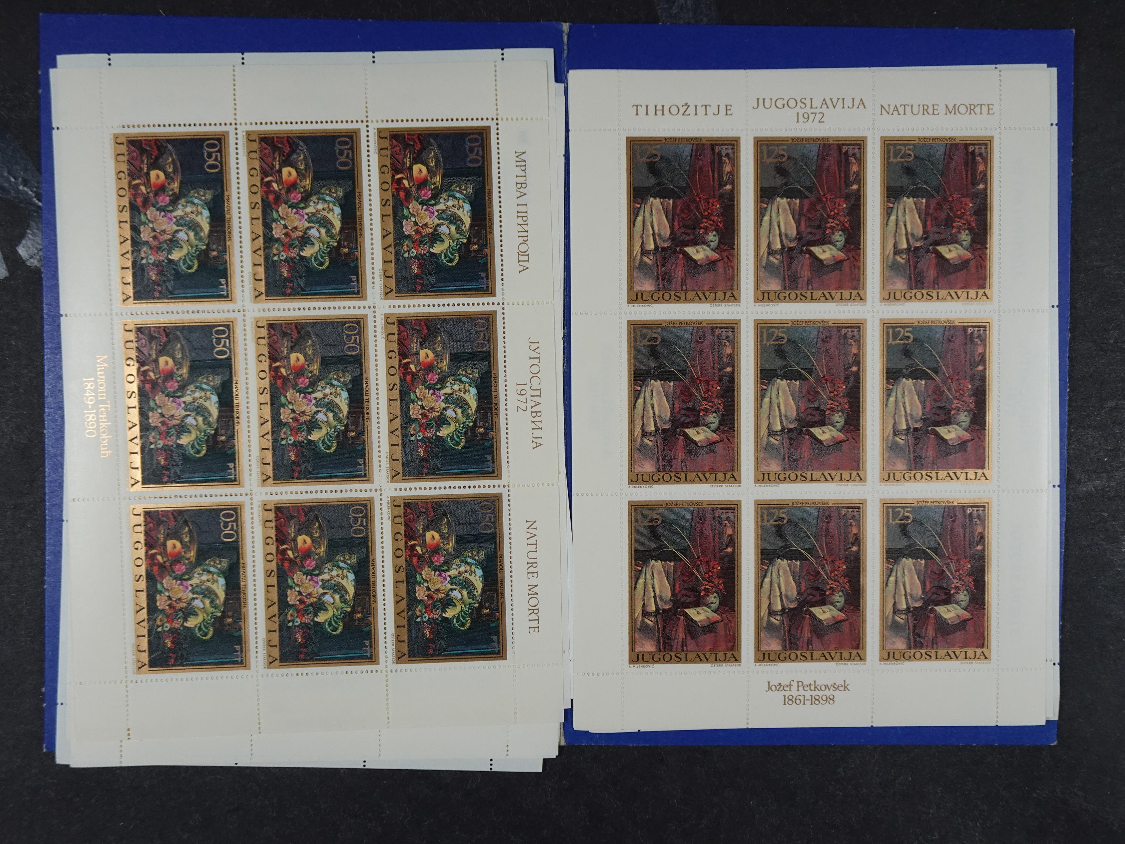 Doos postfrisse materiaal. 
Enorme hoeveelheid onder andere Joegoslavië. Liechtenstein. Etc.
Koopje. 87