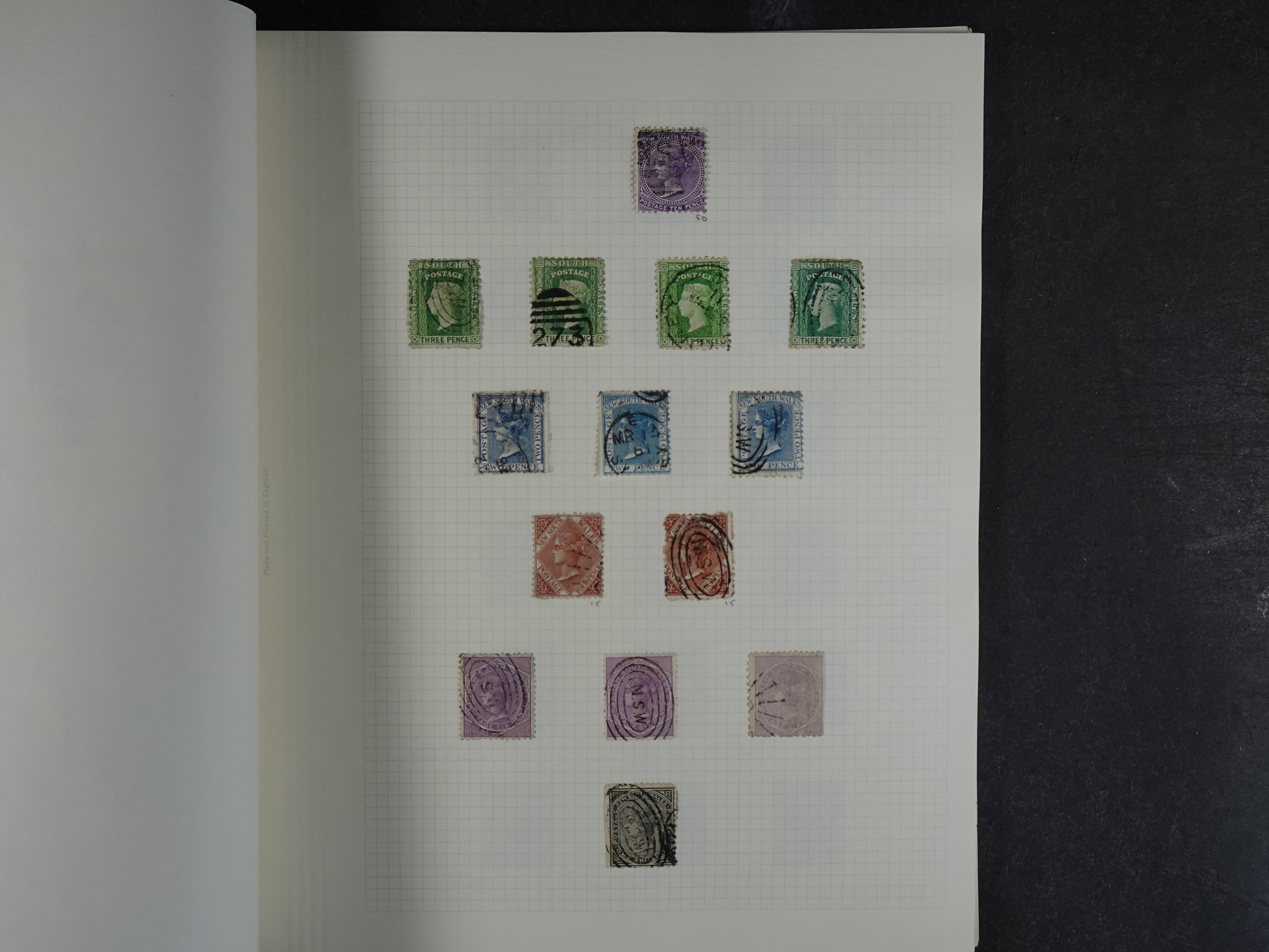 Prachtige collectie div, deels Australische staten waar onder beter materiaal en sommige prachtige stempels.
Zeer bijzonder. 7