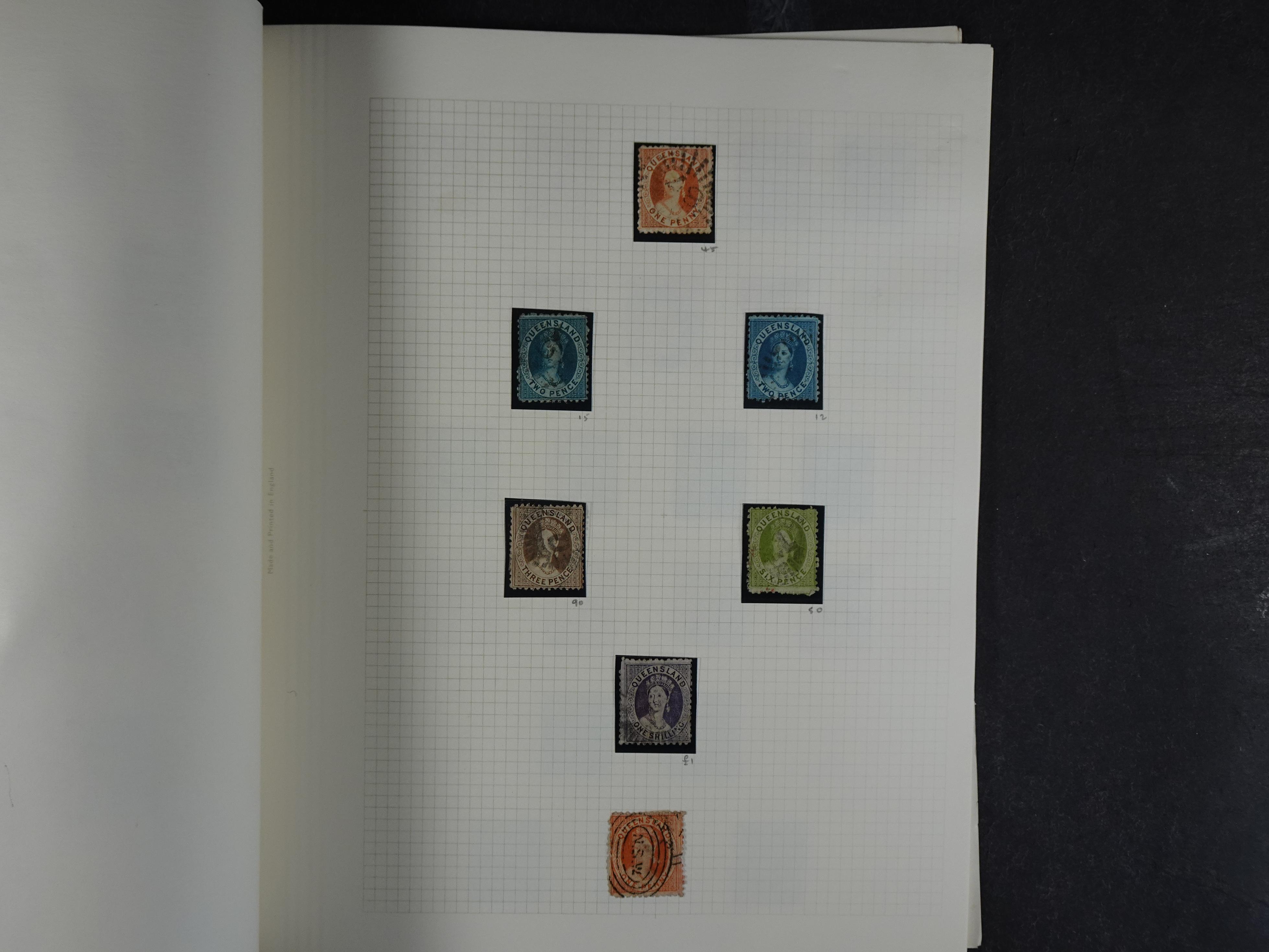 Prachtige collectie div, deels Australische staten waar onder beter materiaal en sommige prachtige stempels.
Zeer bijzonder. 11