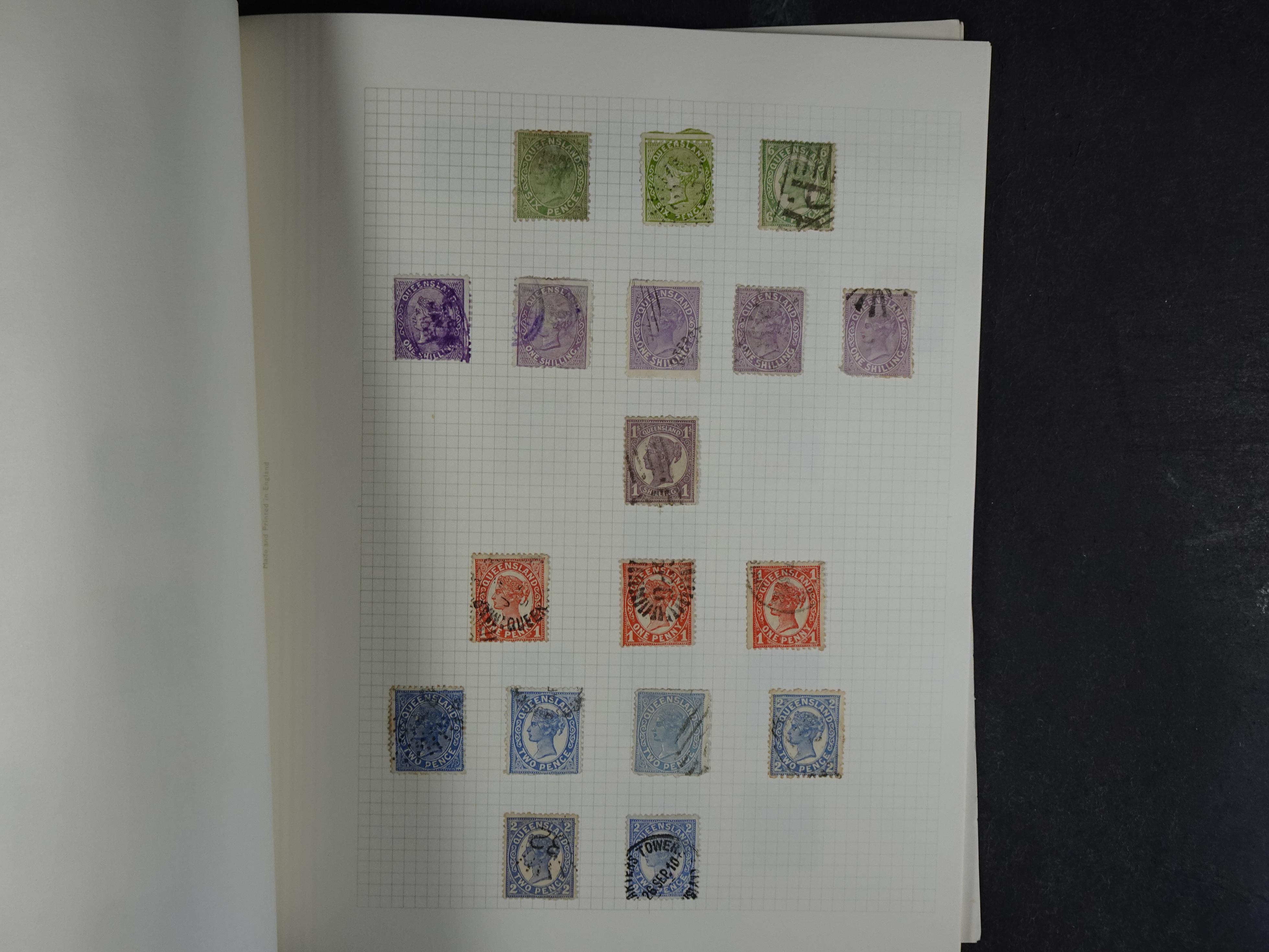 Prachtige collectie div, deels Australische staten waar onder beter materiaal en sommige prachtige stempels.
Zeer bijzonder. 13