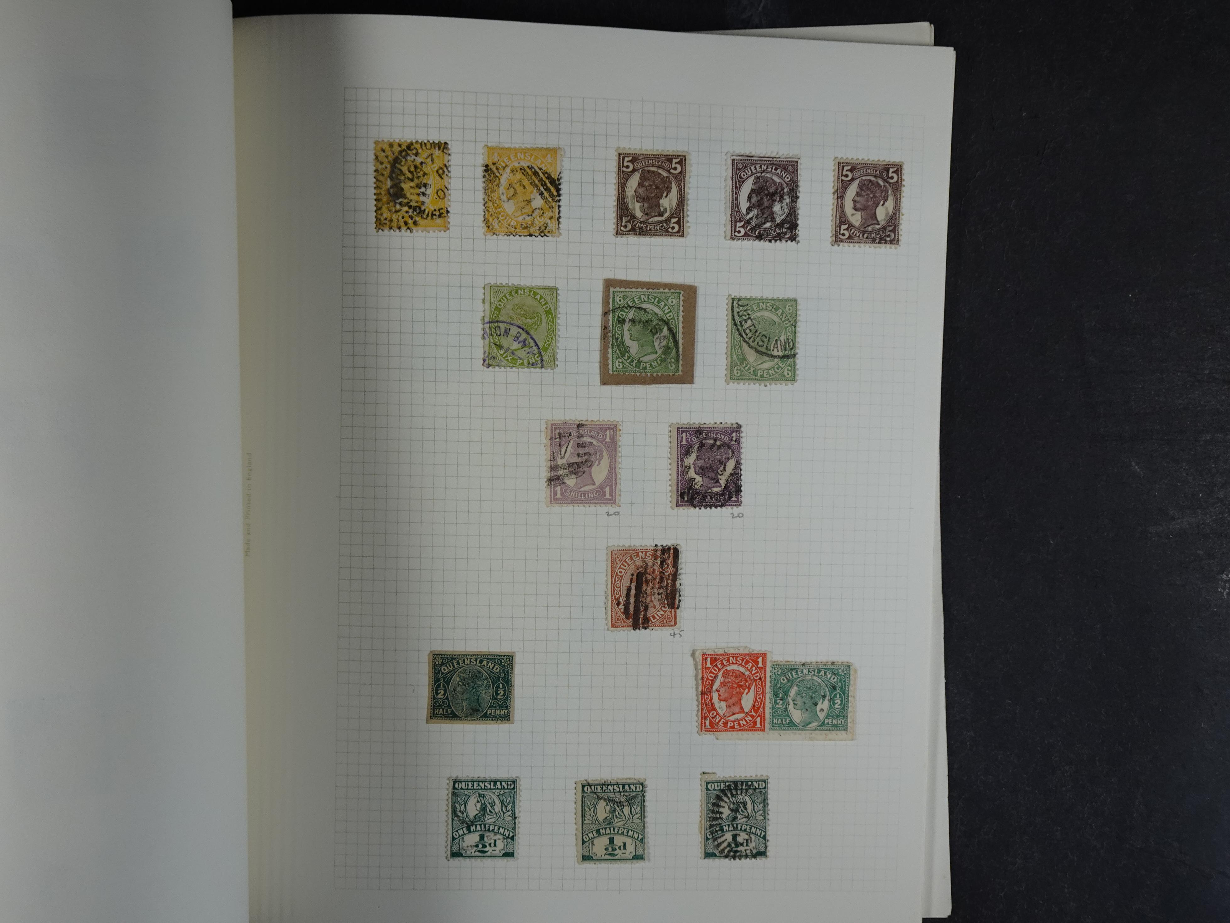 Prachtige collectie div, deels Australische staten waar onder beter materiaal en sommige prachtige stempels.
Zeer bijzonder. 15