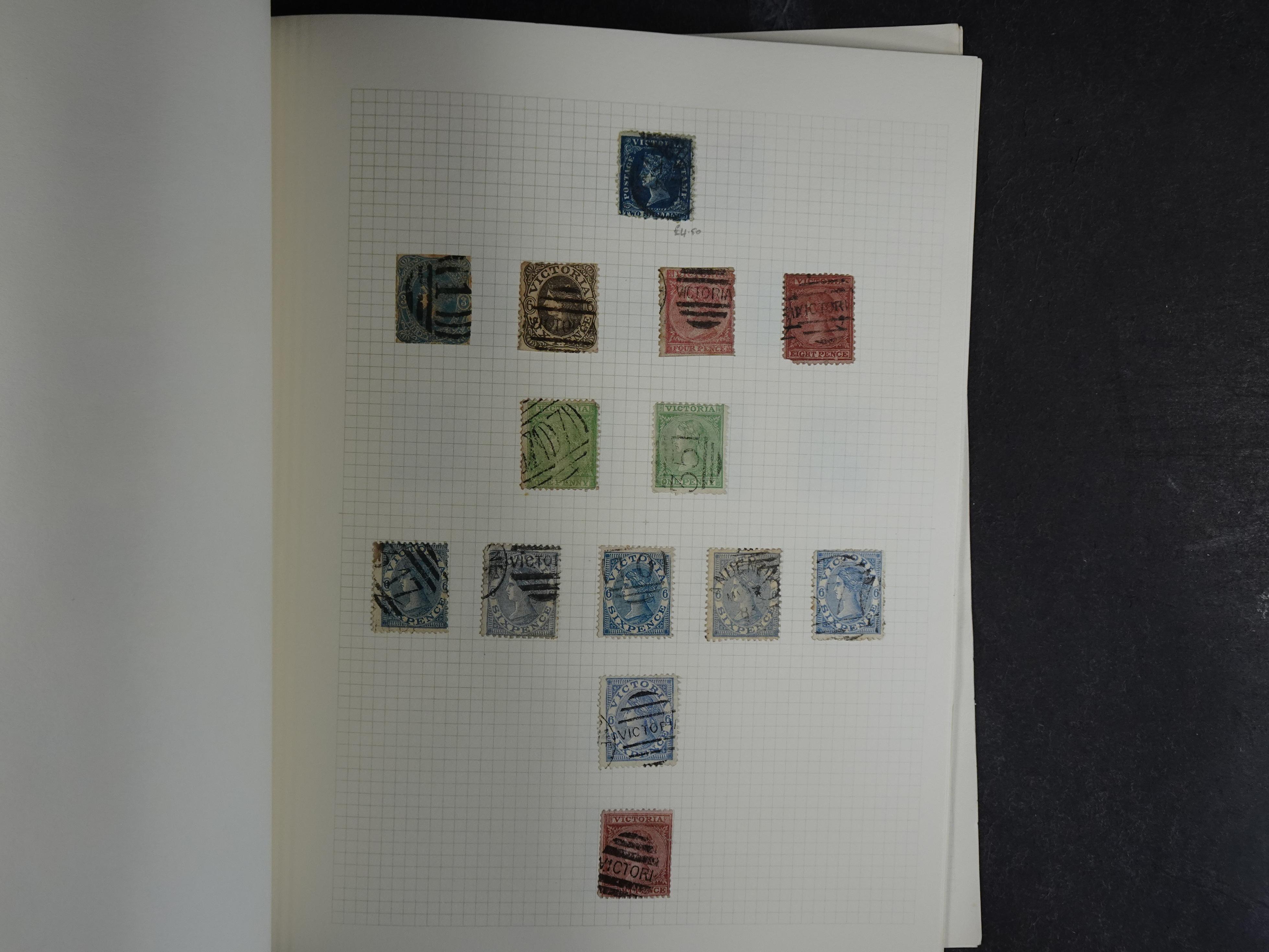 Prachtige collectie div, deels Australische staten waar onder beter materiaal en sommige prachtige stempels.
Zeer bijzonder. 20