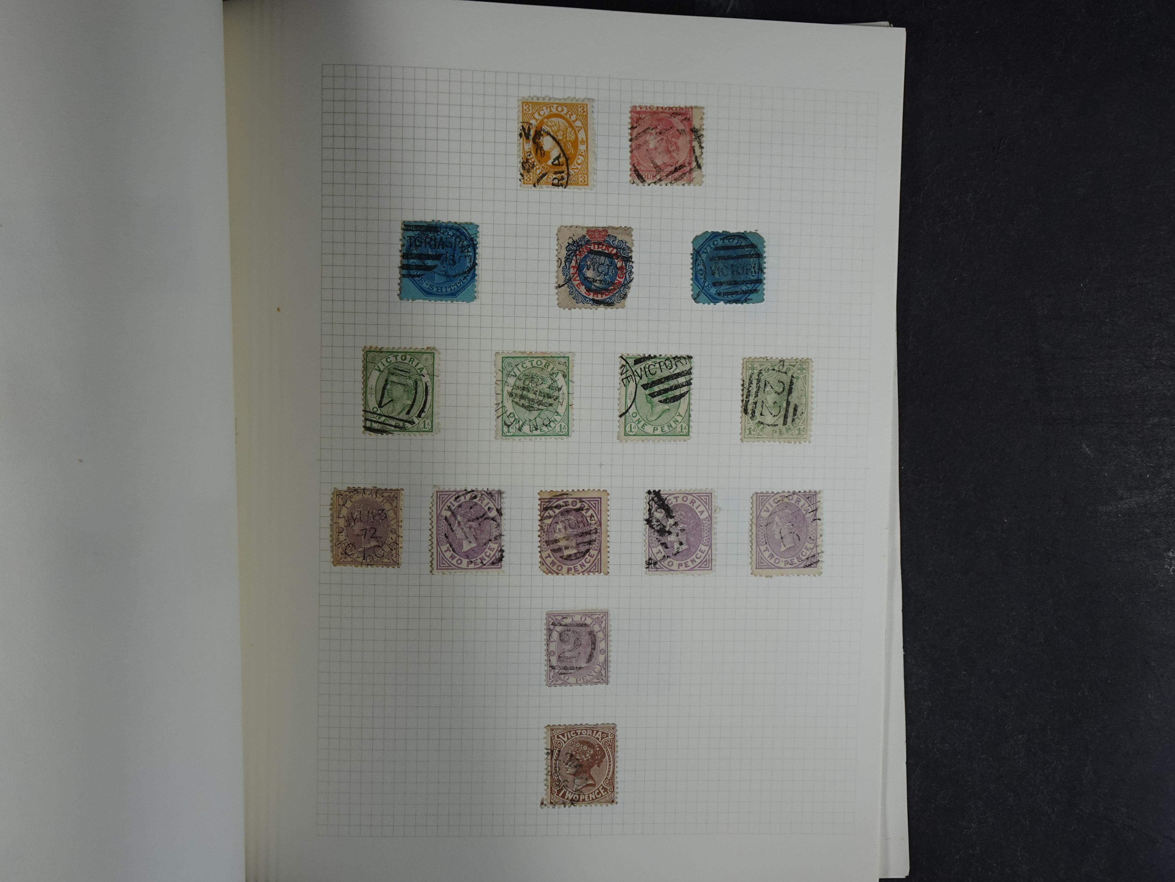 Prachtige collectie div, deels Australische staten waar onder beter materiaal en sommige prachtige stempels.
Zeer bijzonder. 21