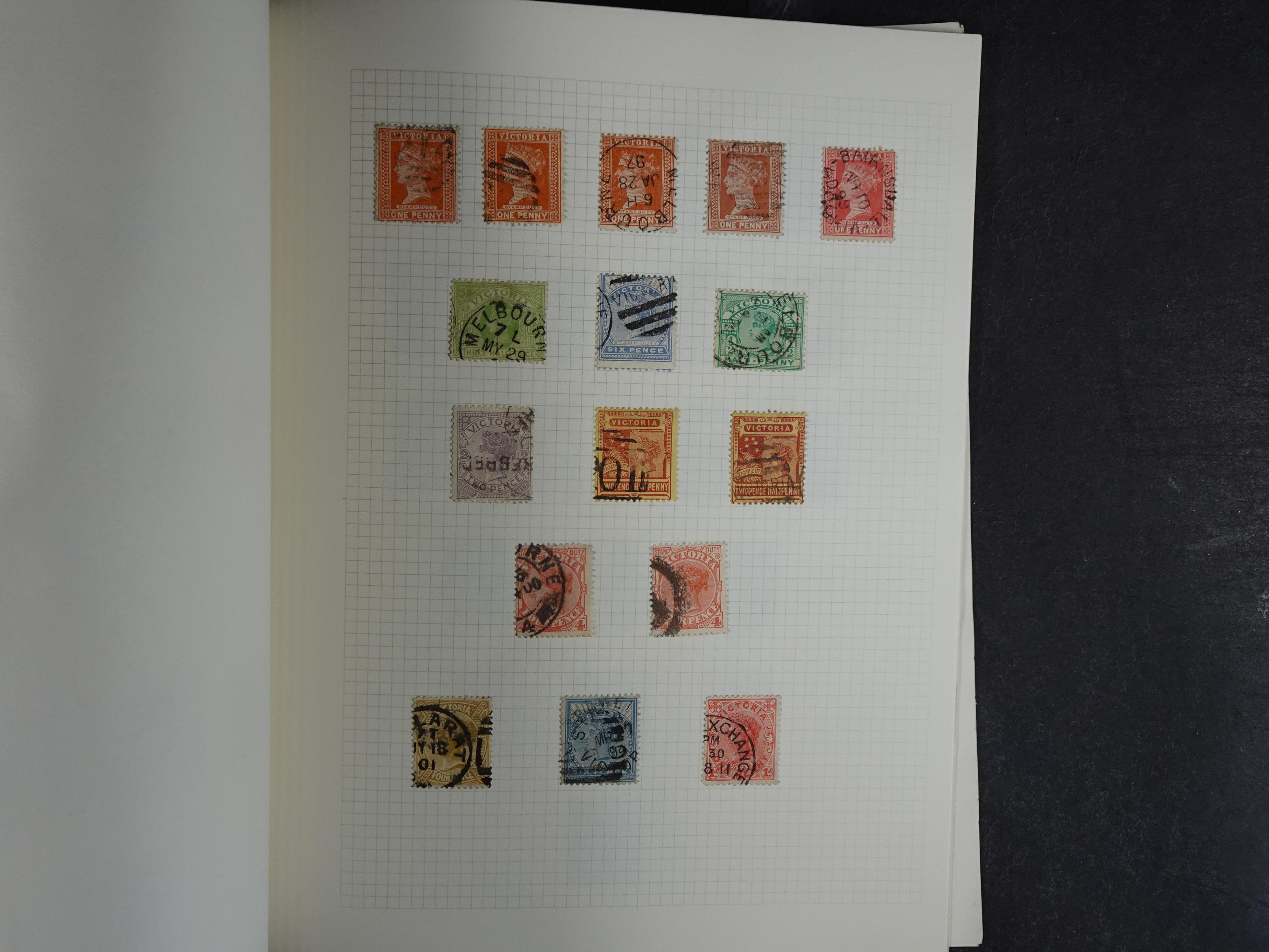 Prachtige collectie div, deels Australische staten waar onder beter materiaal en sommige prachtige stempels.
Zeer bijzonder. 25