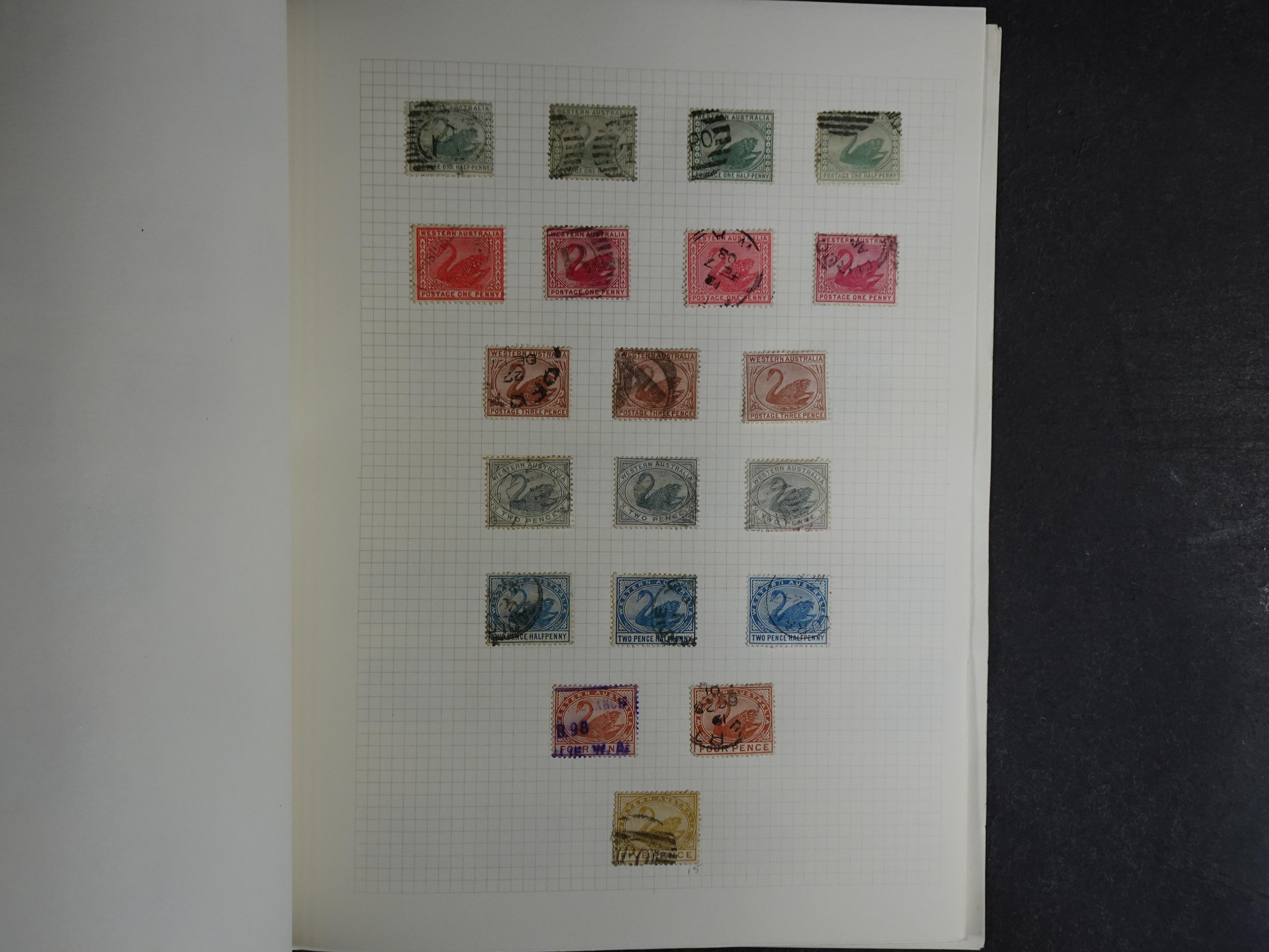 Prachtige collectie div, deels Australische staten waar onder beter materiaal en sommige prachtige stempels.
Zeer bijzonder. 29