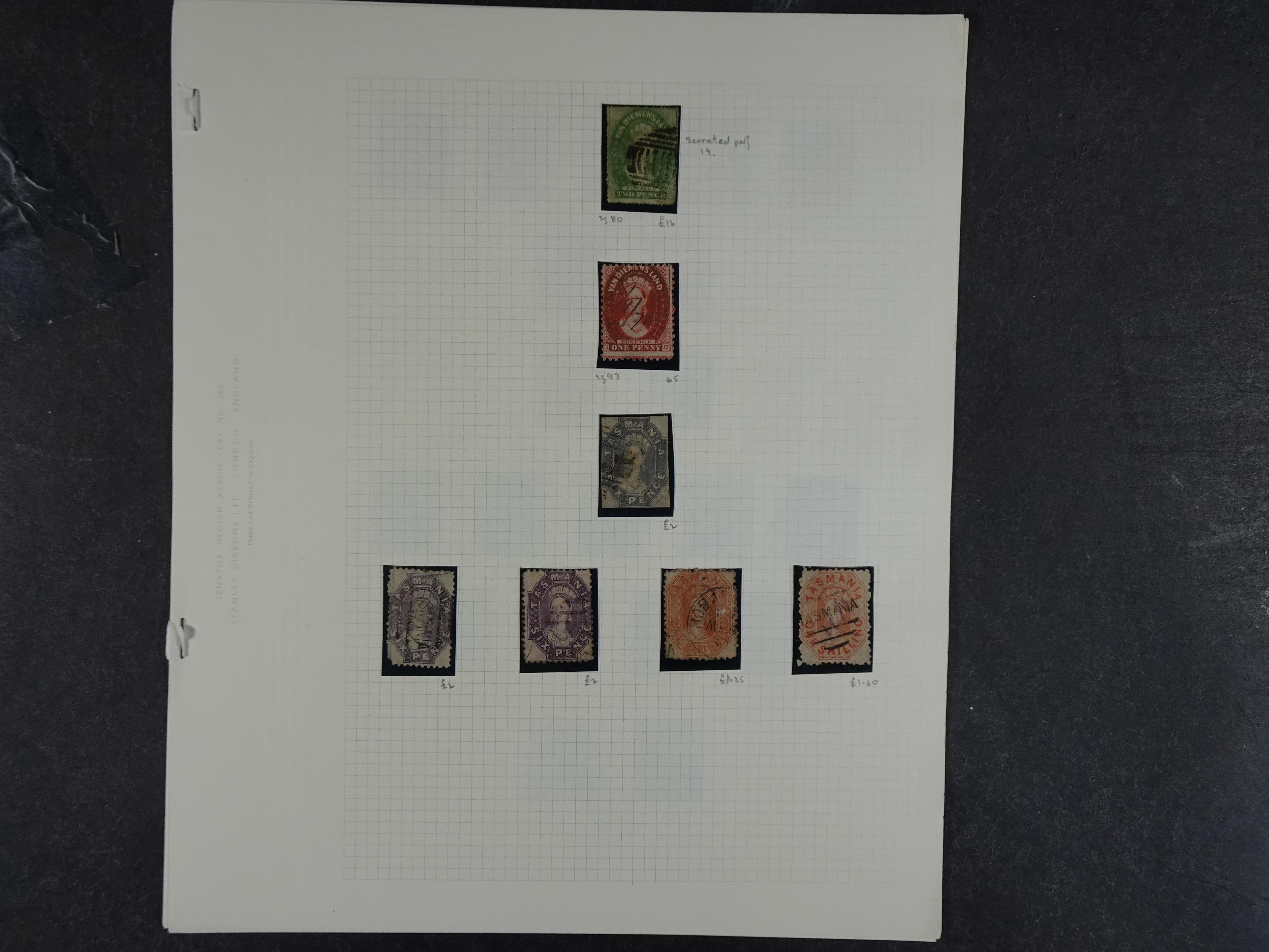 Prachtige collectie div, deels Australische staten waar onder beter materiaal en sommige prachtige stempels.
Zeer bijzonder. 31