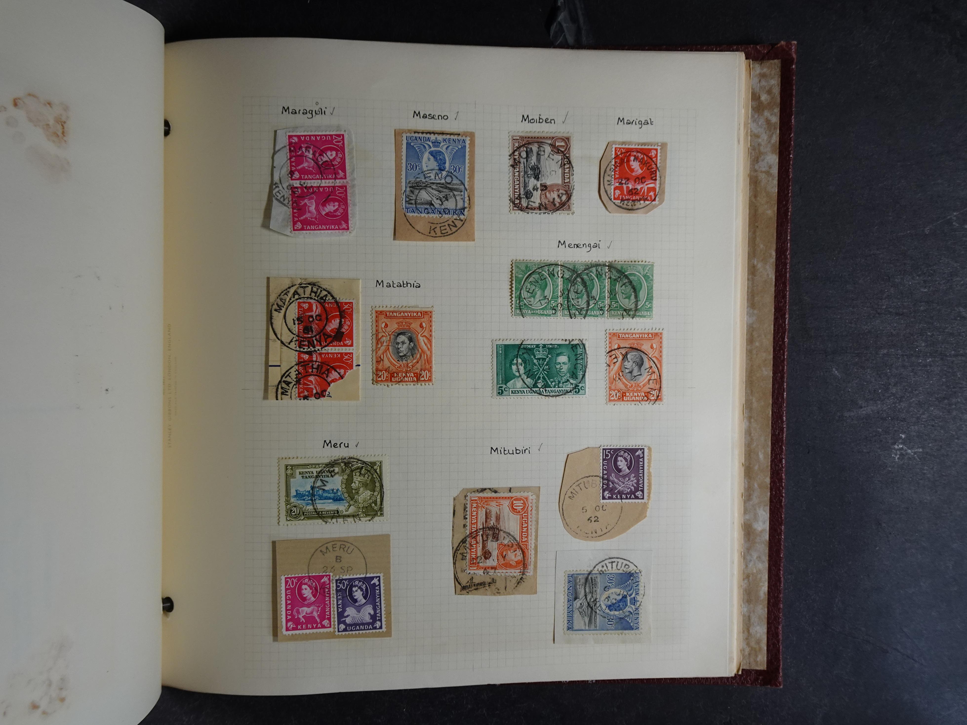 Leuke verzameling kleintje op stempels verzameld. 19