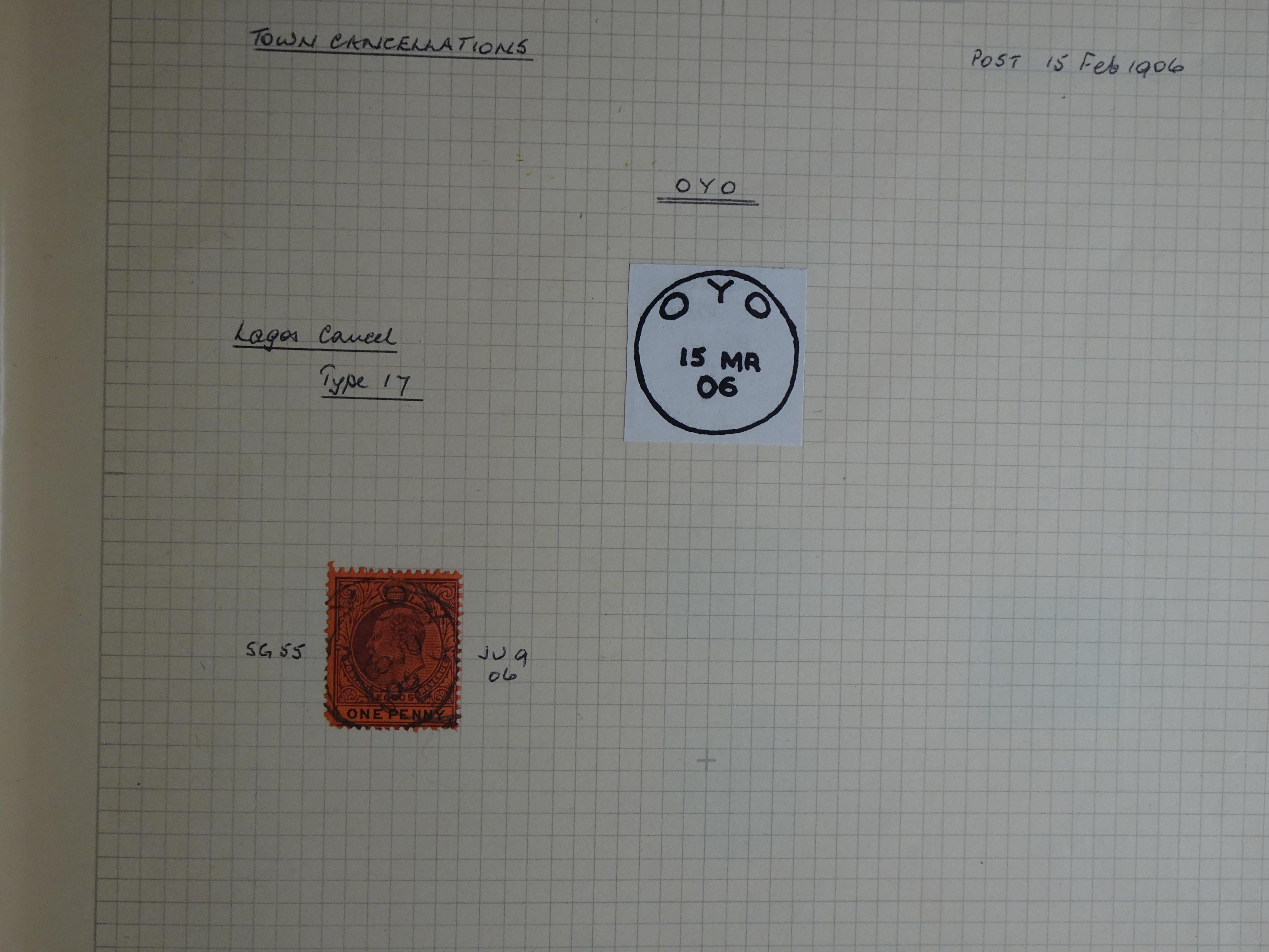 Lagos mooie collectie op stempels verzameld.
Leuk geheel. 6