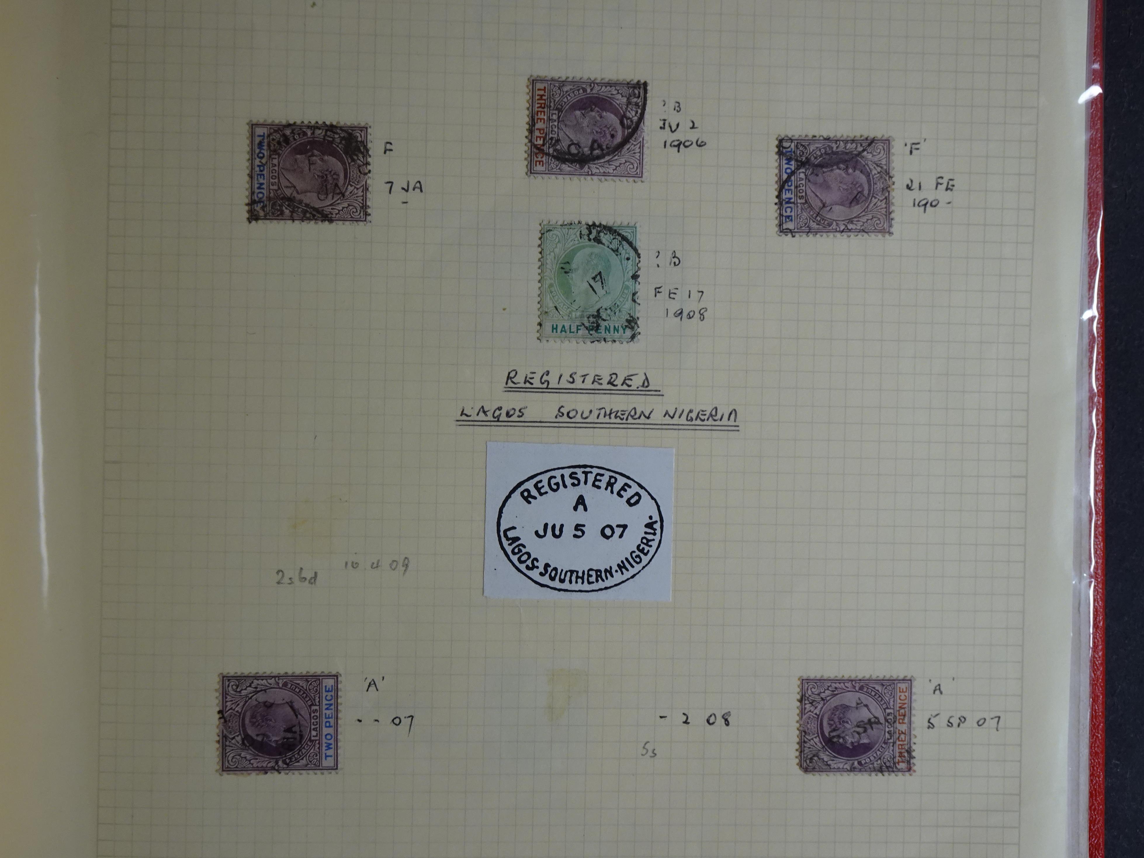 Lagos mooie collectie op stempels verzameld.
Leuk geheel. 7