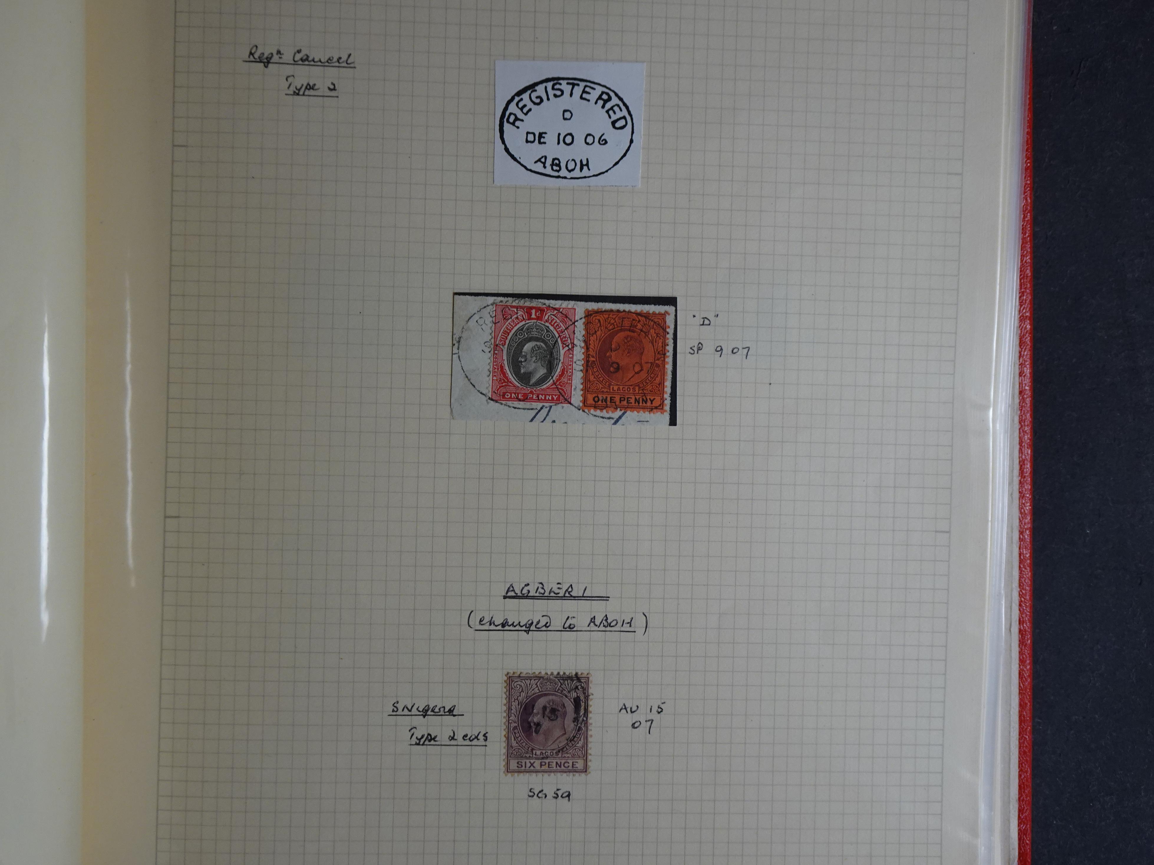 Lagos mooie collectie op stempels verzameld.
Leuk geheel. 8