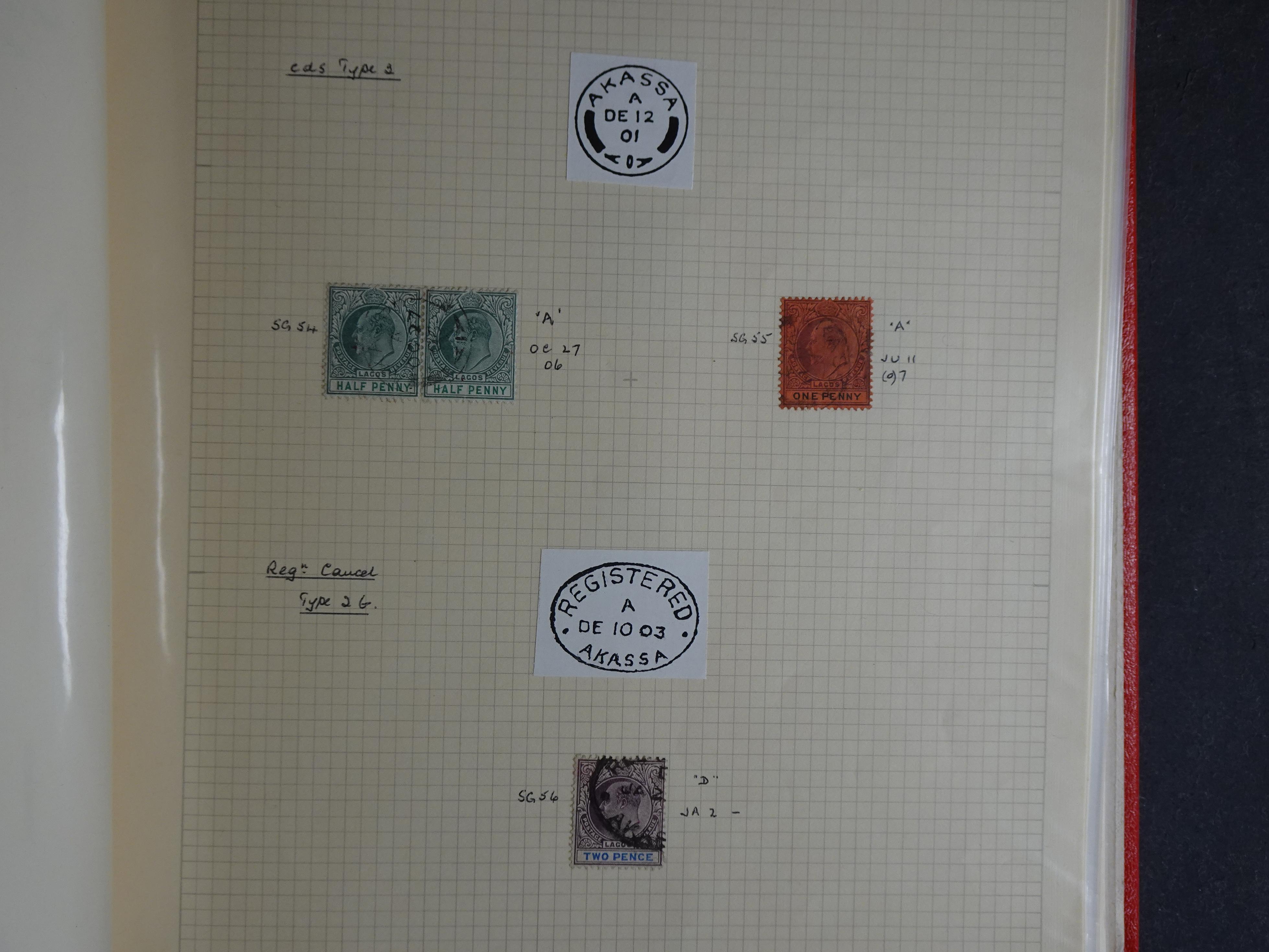 Lagos mooie collectie op stempels verzameld.
Leuk geheel. 9