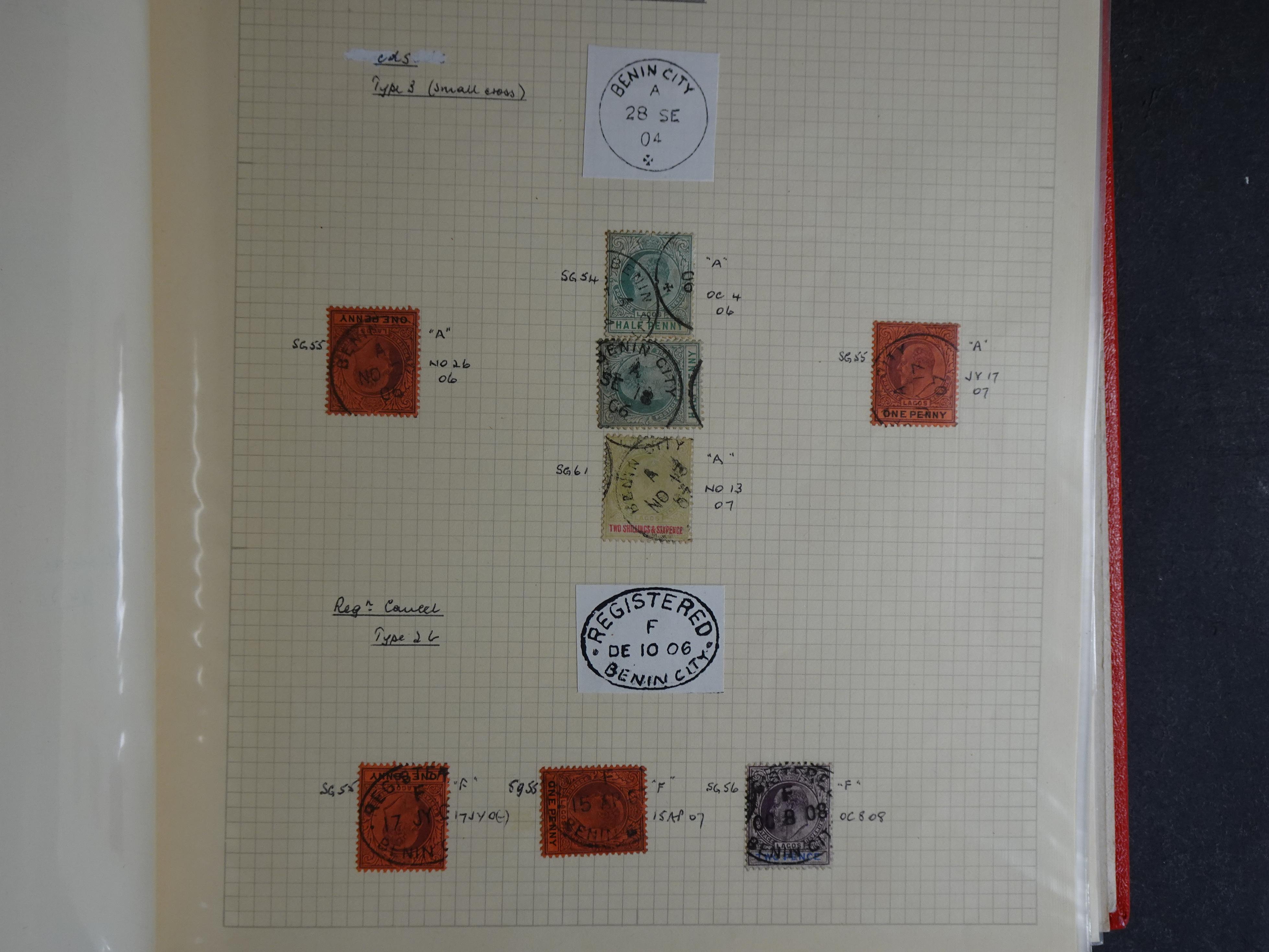 Lagos mooie collectie op stempels verzameld.
Leuk geheel. 13