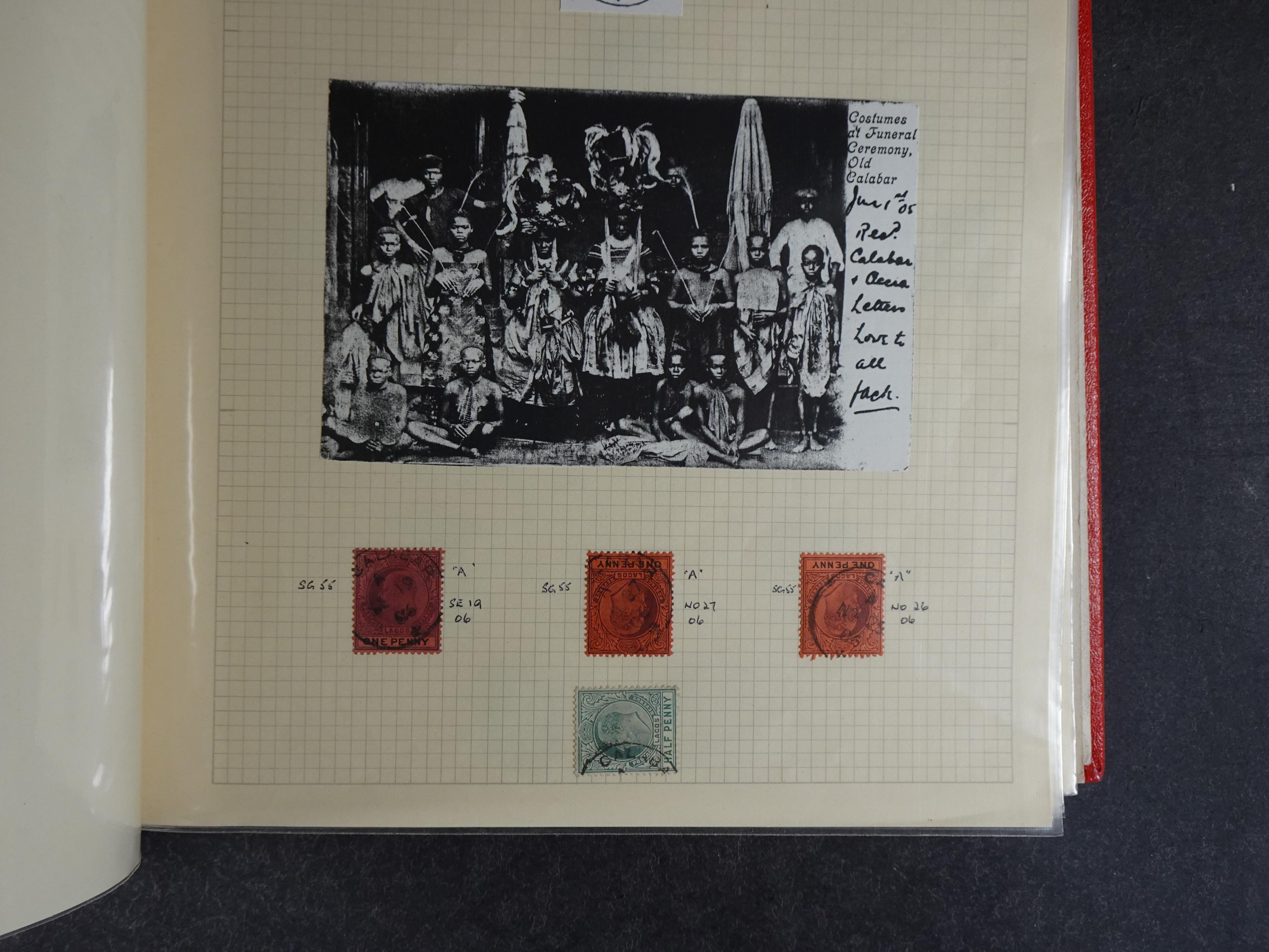 Lagos mooie collectie op stempels verzameld.
Leuk geheel. 15