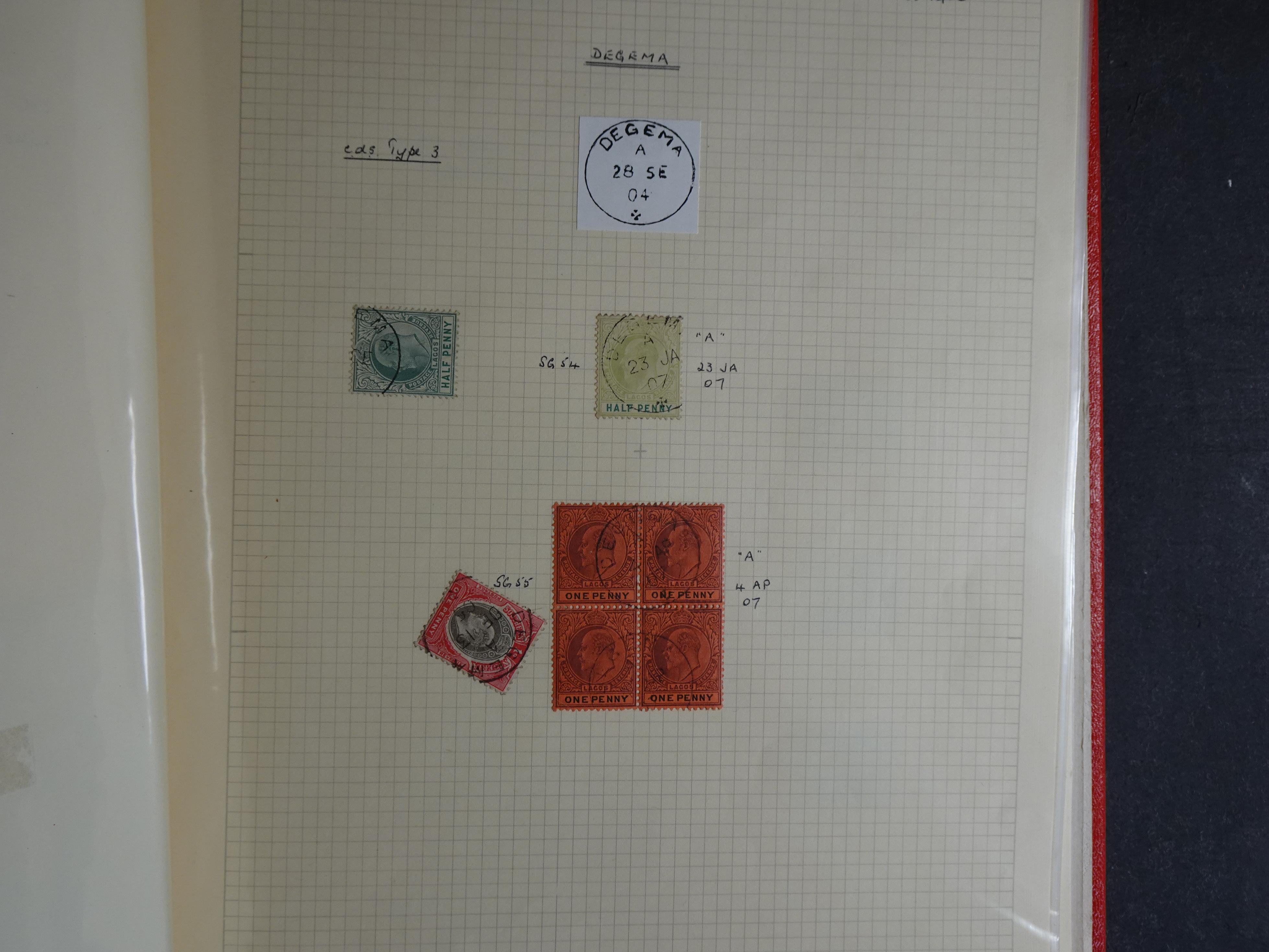 Lagos mooie collectie op stempels verzameld.
Leuk geheel. 18