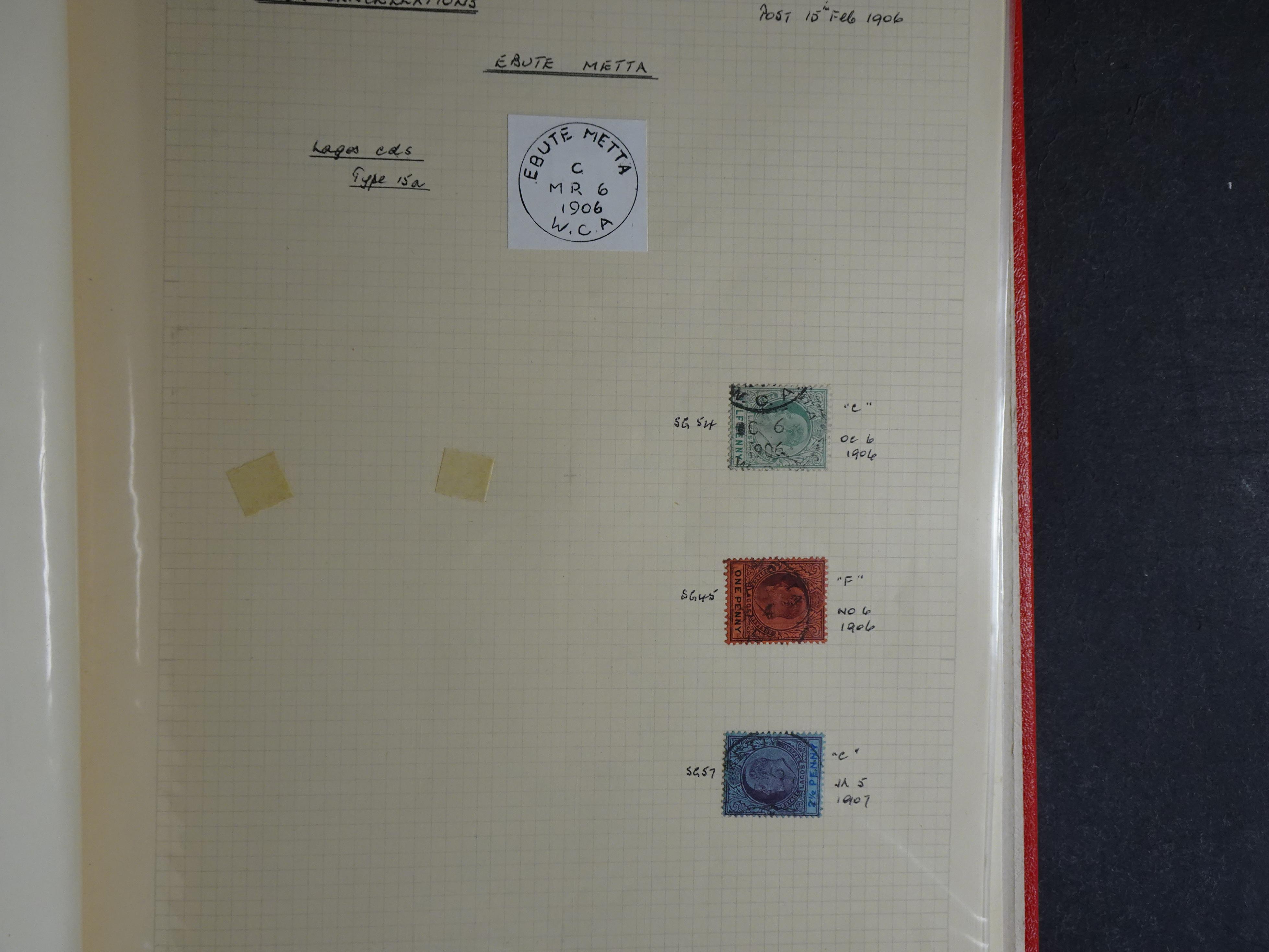 Lagos mooie collectie op stempels verzameld.
Leuk geheel. 19